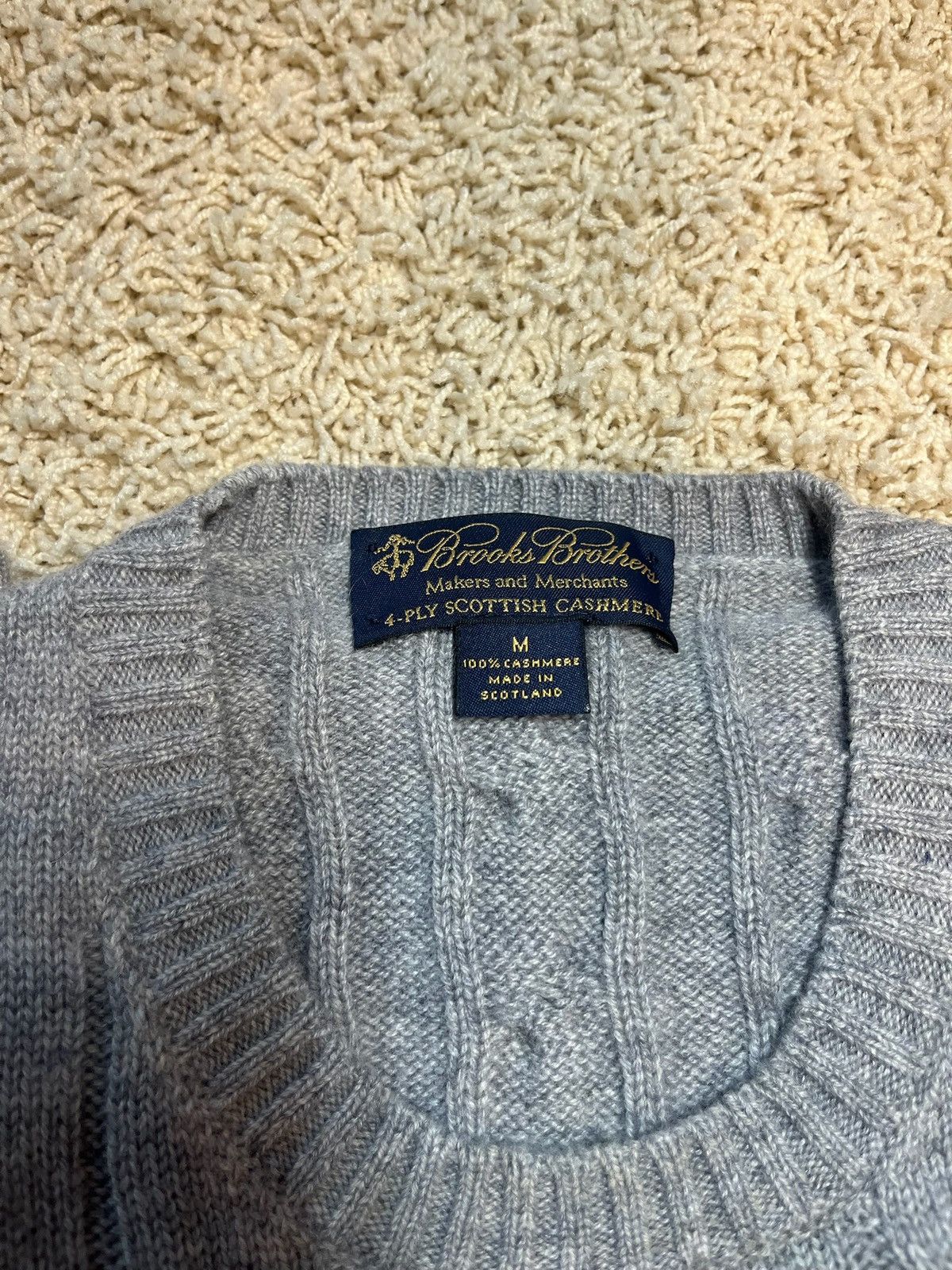 Brooks Brothers Cable Knit Sweater Size US M / EU 48-50 / 2 - 3 Thumbnail