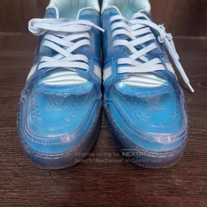 Louis Vuitton Louis Vuitton Blue jelly PVC trainer casual shoes Size US 8 / EU 41 - 3 Thumbnail