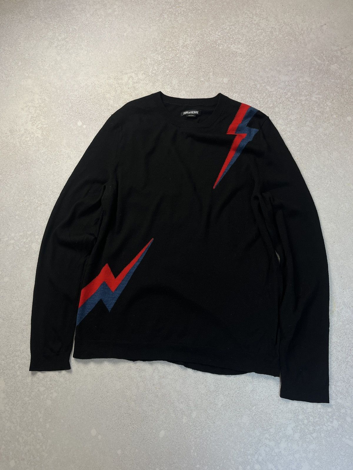 Zadig & Voltaire Zadig & Voltaire Merino Extra Fine Wool Sweater Lightnings Size US XL / EU 56 / 4 - 1 Thumbnail