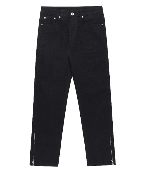 Japanese Brand × Jean American high street zippered straight leg slit casual jeans Size US 32 / EU 48 - 4 Thumbnail