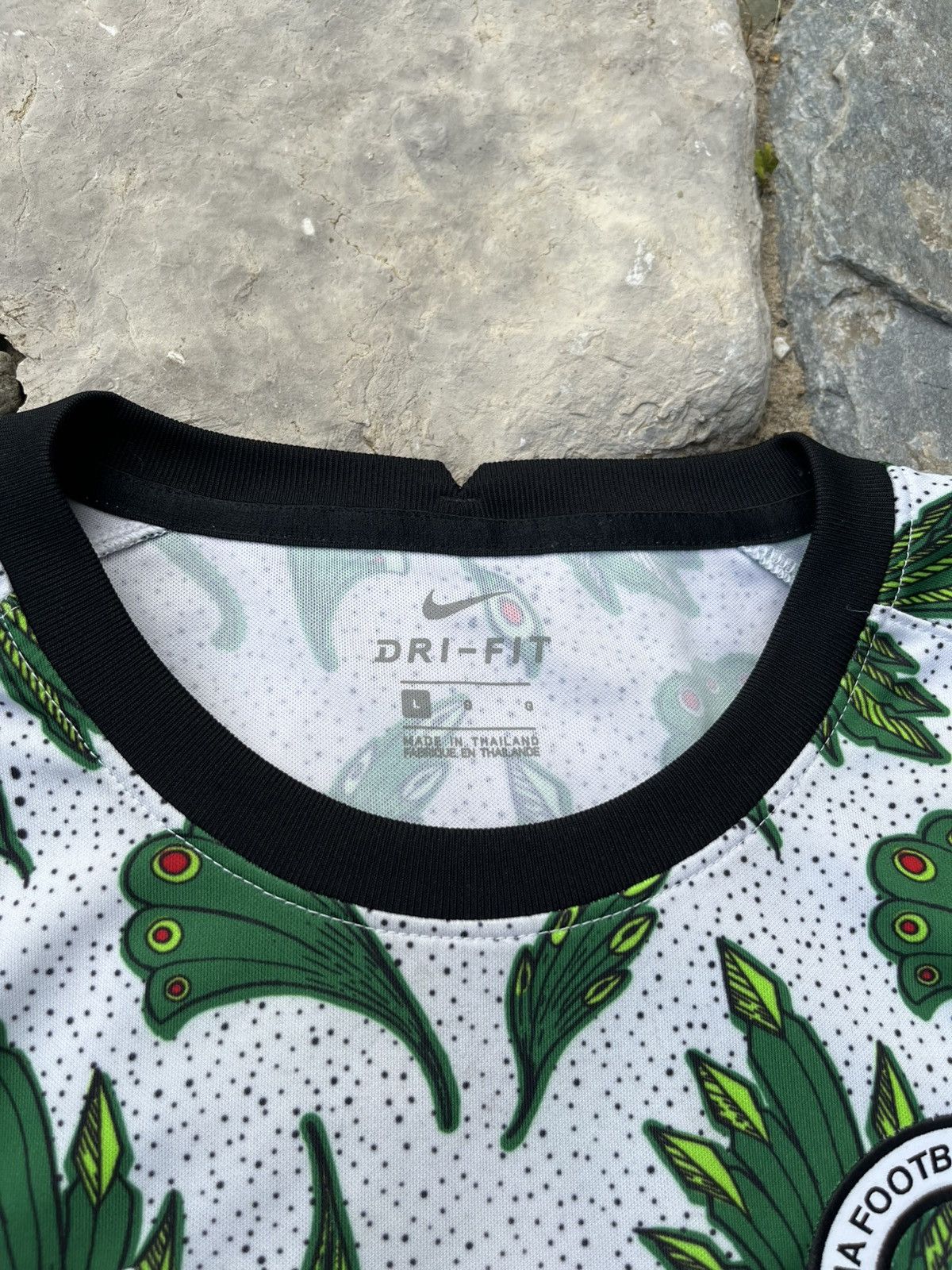 Nike Nike pre match Nigeria national team 2020 patterned jersey Size US L / EU 52-54 / 3 - 10 Thumbnail