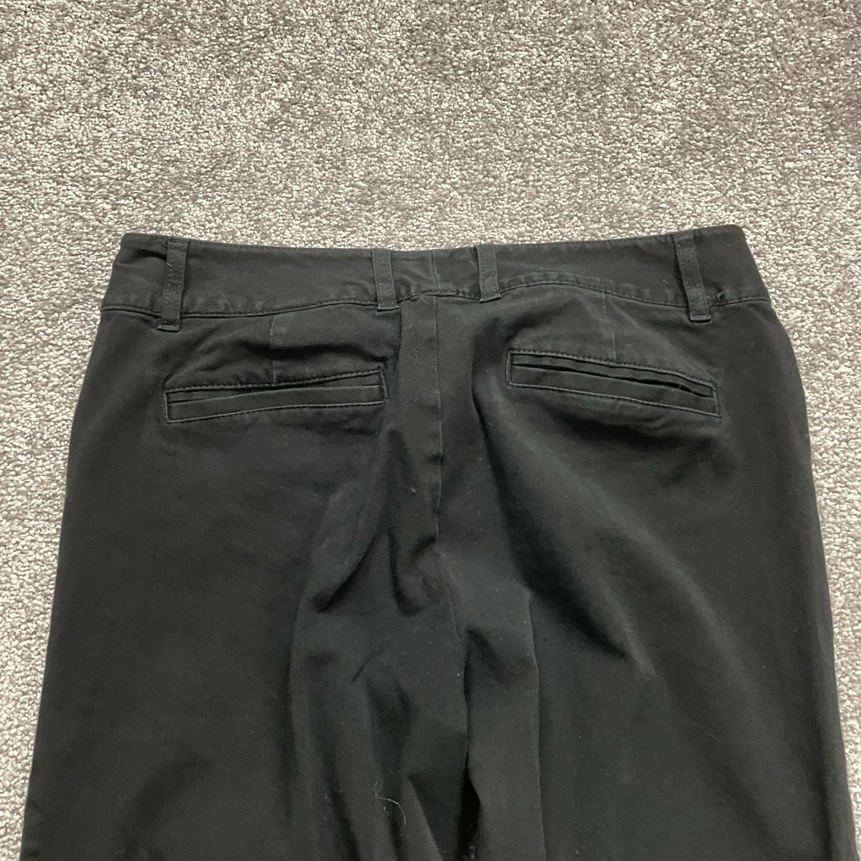 Eddie Bauer Eddie Bauer Women Pants Chino Bootcut Mid Rise Stretch 30x27.5 Black Solid Cotton 2 Womens Size 26" / US 2 / IT 38 - 3 Thumbnail