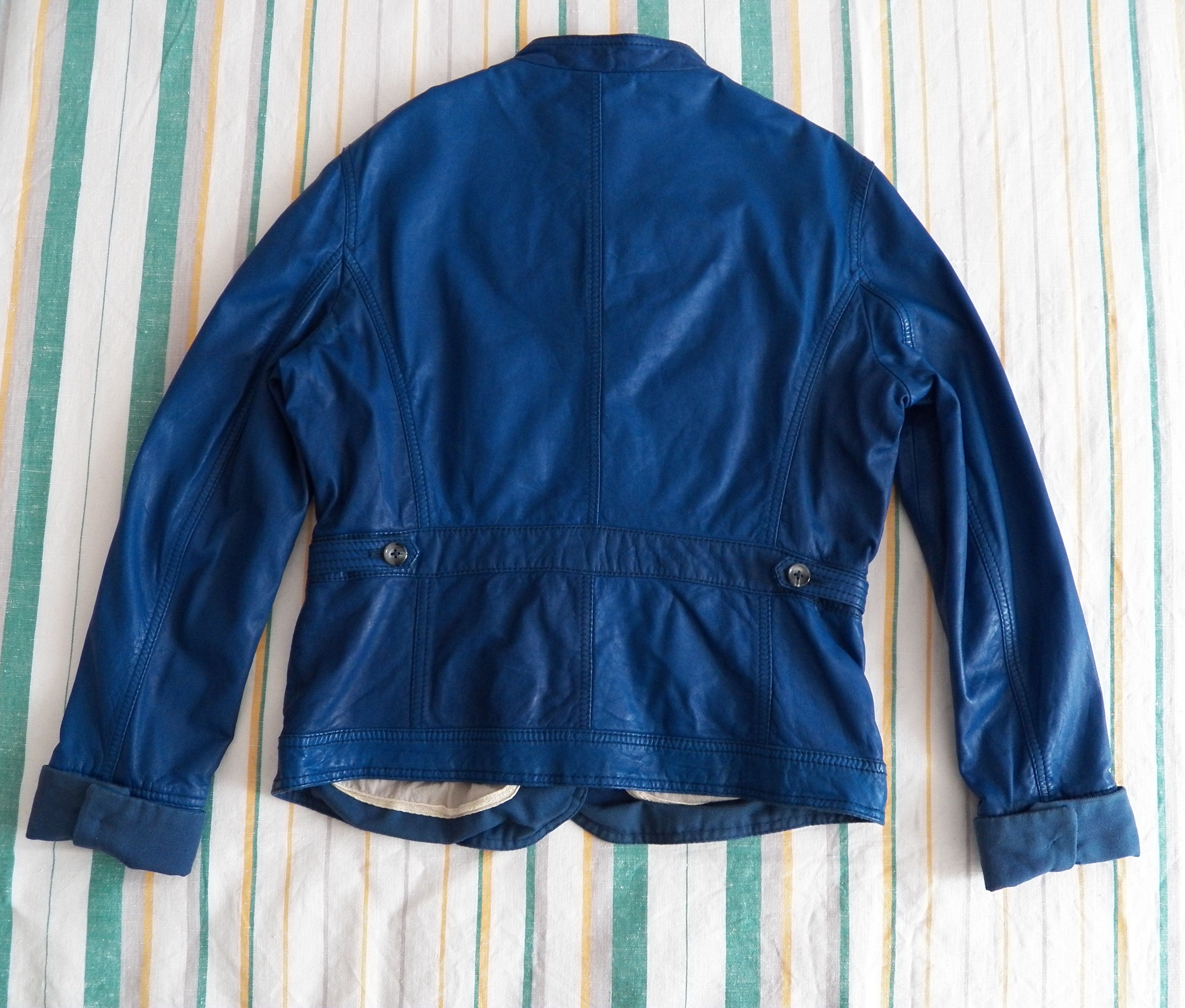 Other Leonardo Leather Button Up Designer Jacket Mandarin Collar Size XL / US 12-14 / IT 48-50 - 8 Thumbnail
