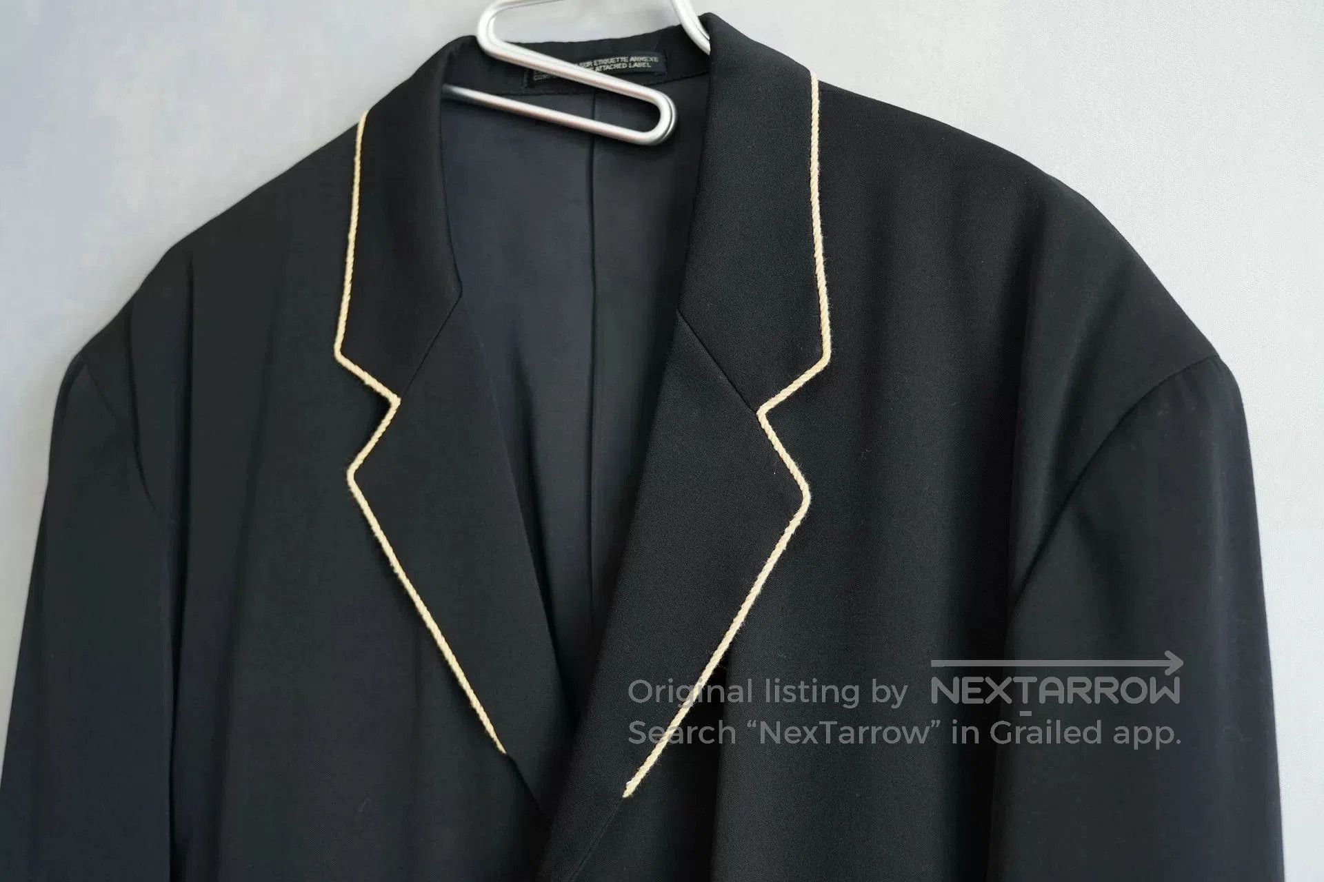 Yohji Yamamoto Yohji Yamamoto Black Jacket with Unique Details. Size US M / EU 48-50 / 2 - 4 Thumbnail