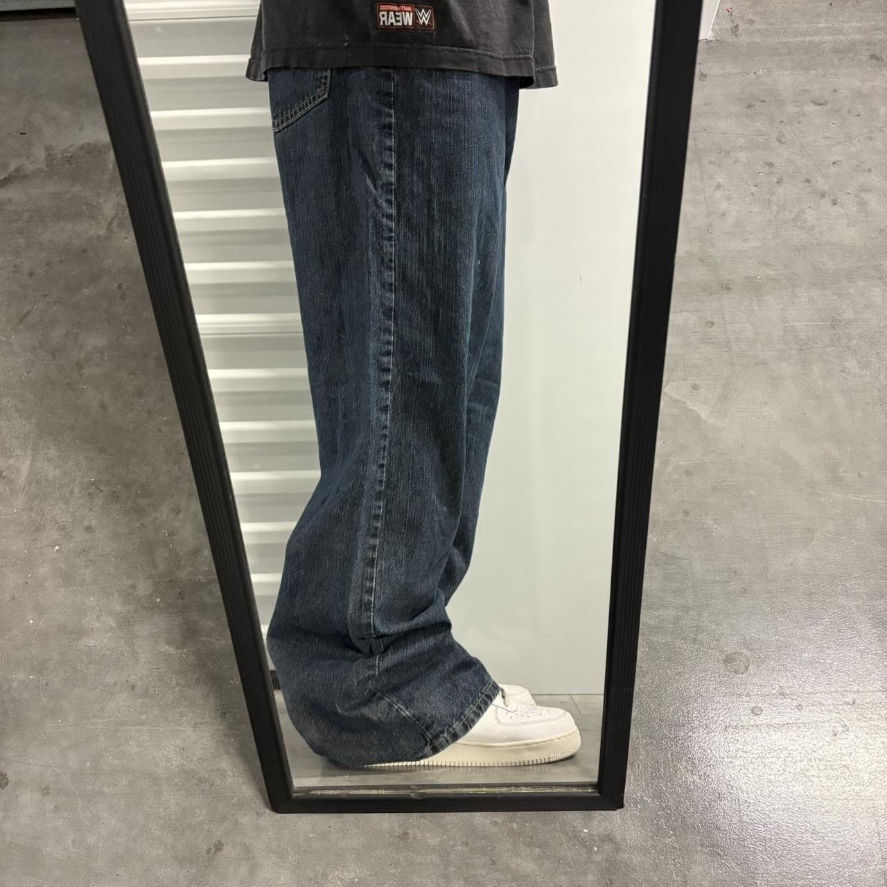 Nautica × Vintage Crazy Vintage Y2K/2000s Super Baggy WideLeg Nautica Dark Wash Denim Jeans! Size US 36 / EU 52 - 2 Thumbnail