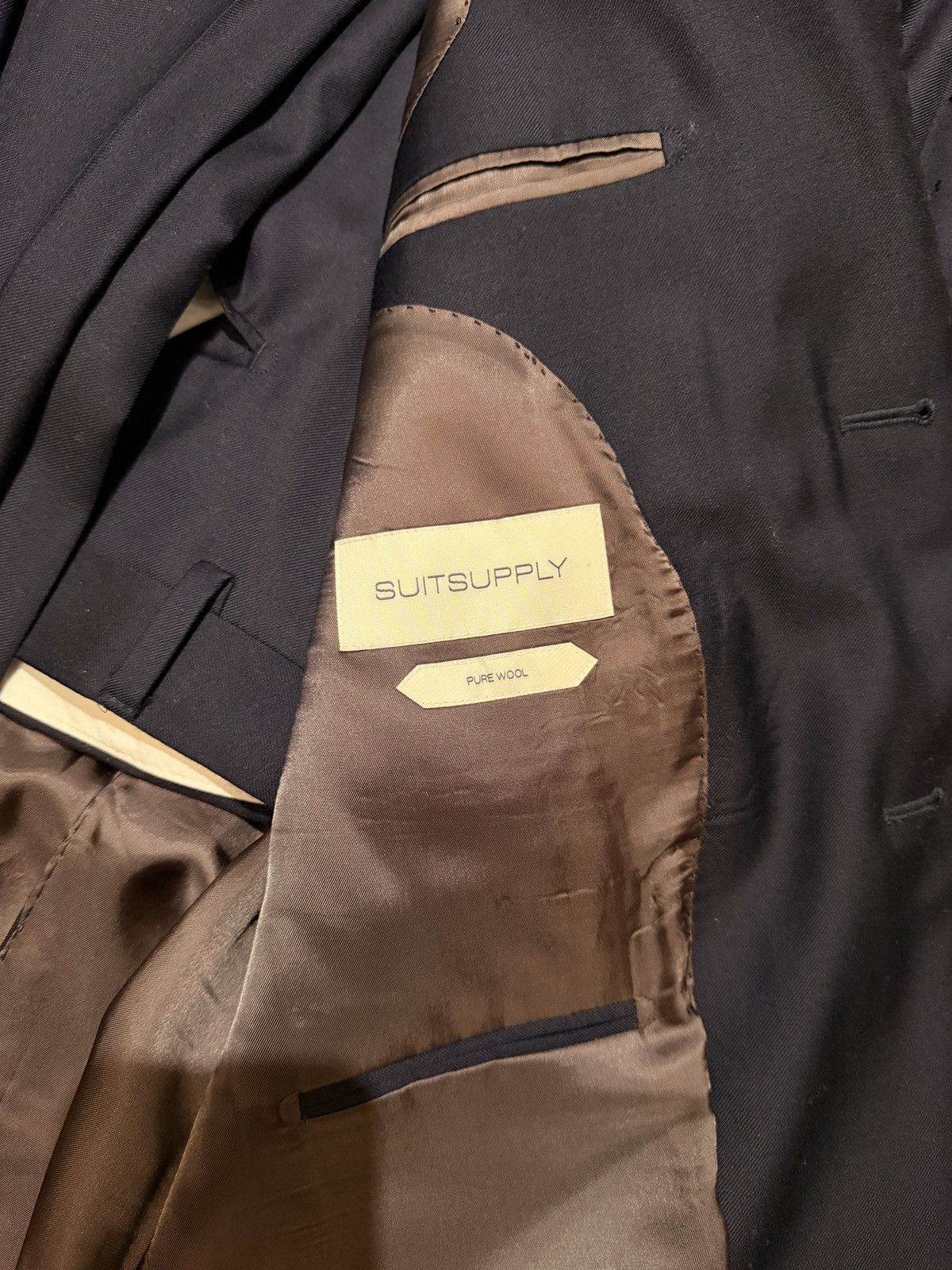 Suitsupply Suitsupply Navy Perennial Tailored Fit Havana Suit Size 44S Size 44S - 4 Thumbnail