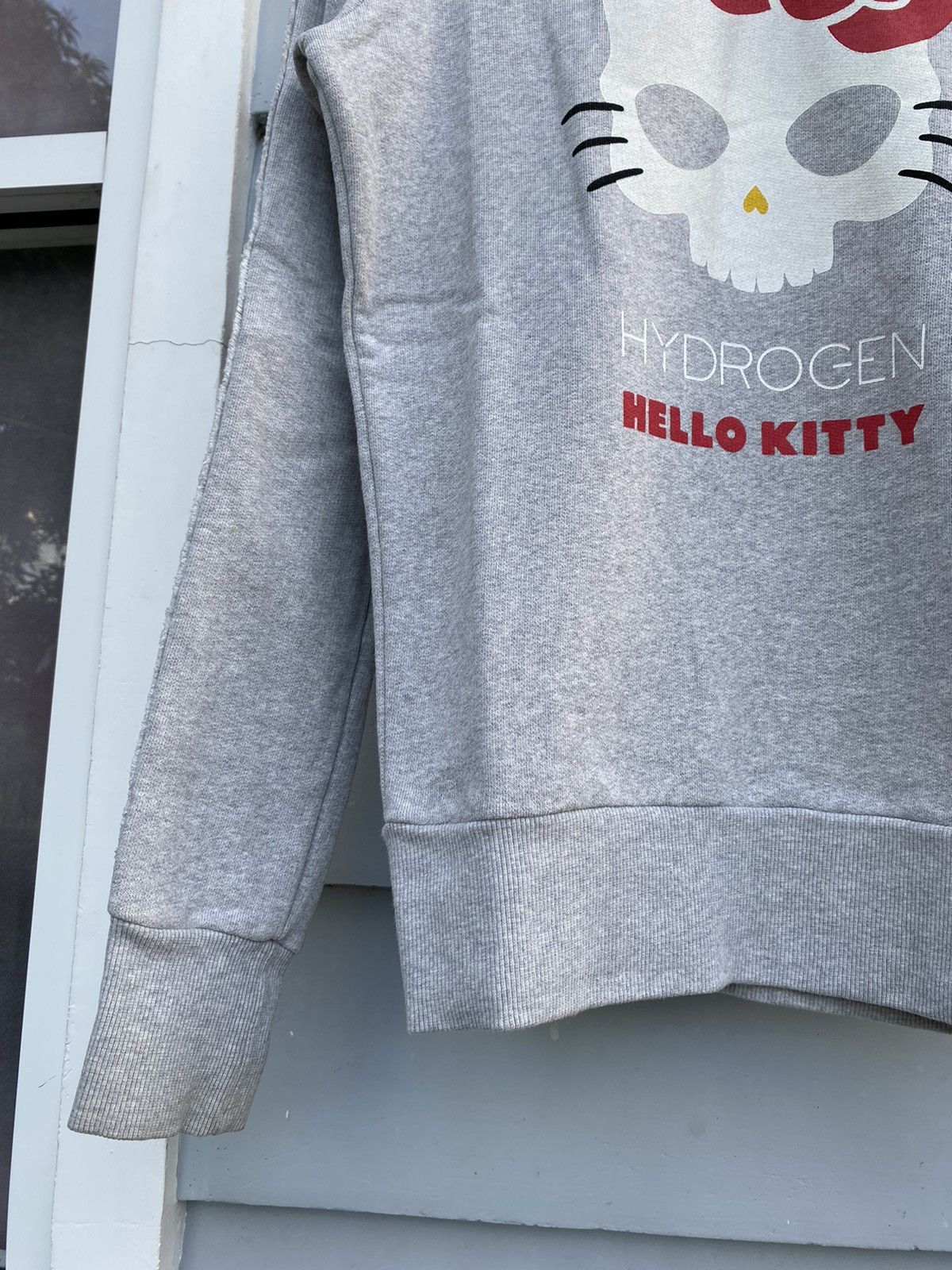 HYDROGEN HydrogenXSanrio Hello Kitty MadeInRomania Distressed Hoodie Size S / US 4 / IT 40 - 5 Thumbnail