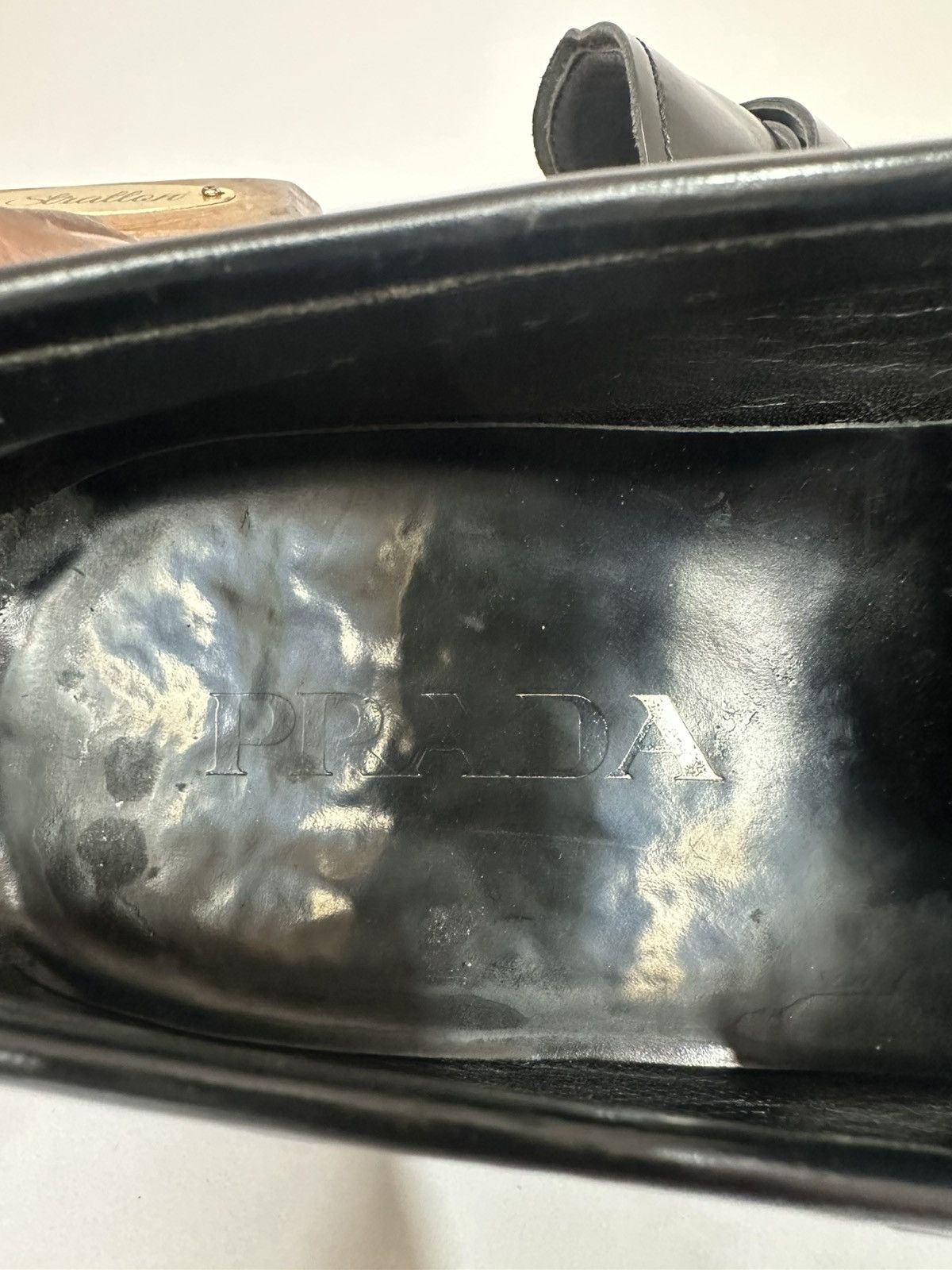 Prada Vintage Prada Logo Buckle Black Leather Loafers. Size US 10 / EU 43 - 7 Thumbnail