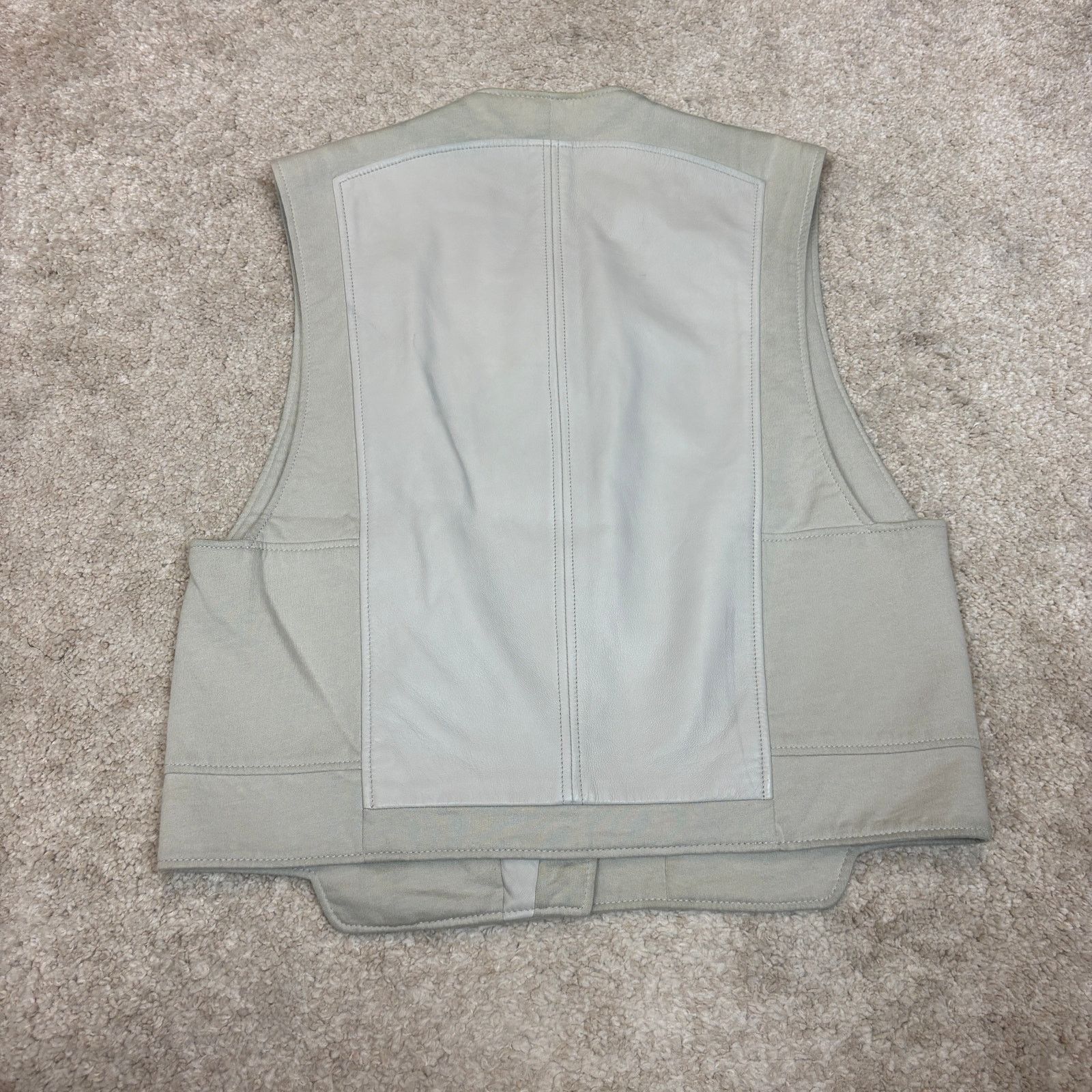Helmut Lang Helmut Lang Nimbus Asymmetrical Lamb Leather Vest Small Moto Size S / US 4 / IT 40 - 3 Thumbnail