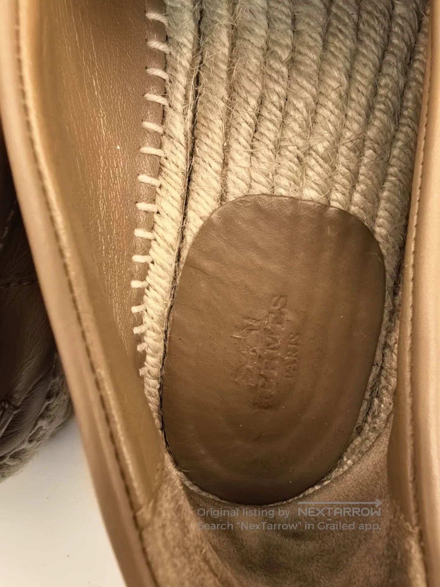 Hermes Hermes Men's Leather Slip-On Woven Casual Shoes. Size US 9 / EU 42 - 6 Thumbnail