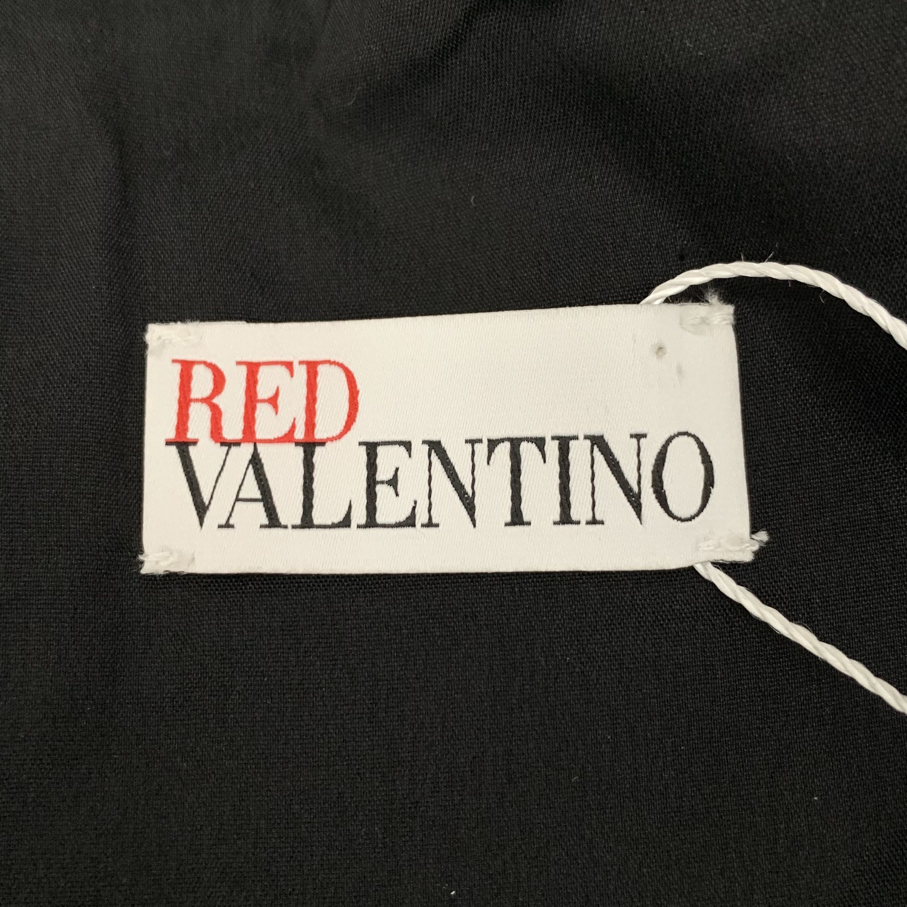 RED Valentino Red Valentino Black Ruffle Cotton Sleeveless Dress (M) Size M / US 6-8 / IT 42-44 - 4 Thumbnail