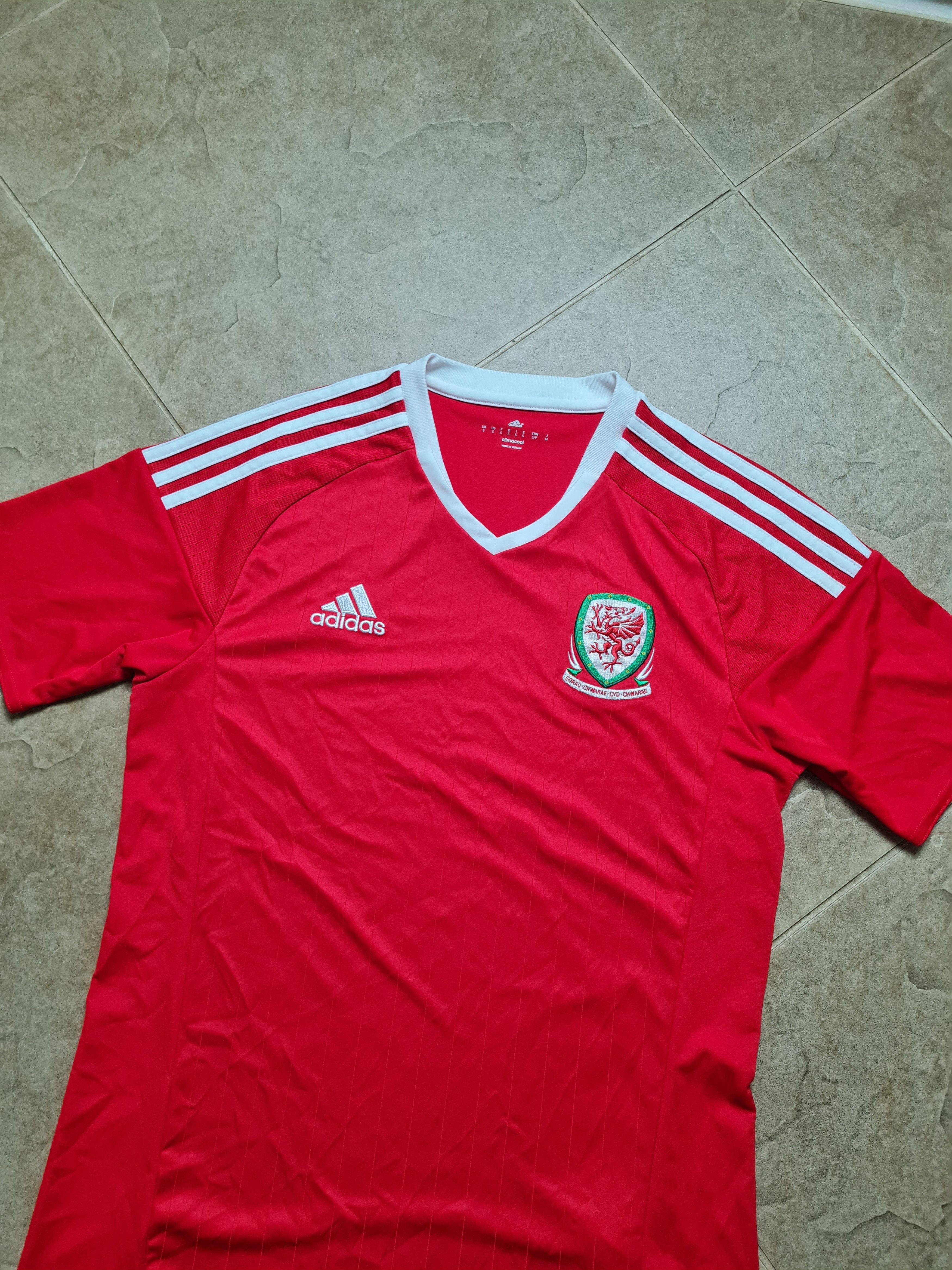 Adidas ADIDAS WALES NATIONAL TEAM 2016/2017 HOME FOOTBALL SHIRT S Size US S / EU 44-46 / 1 - 3 Thumbnail