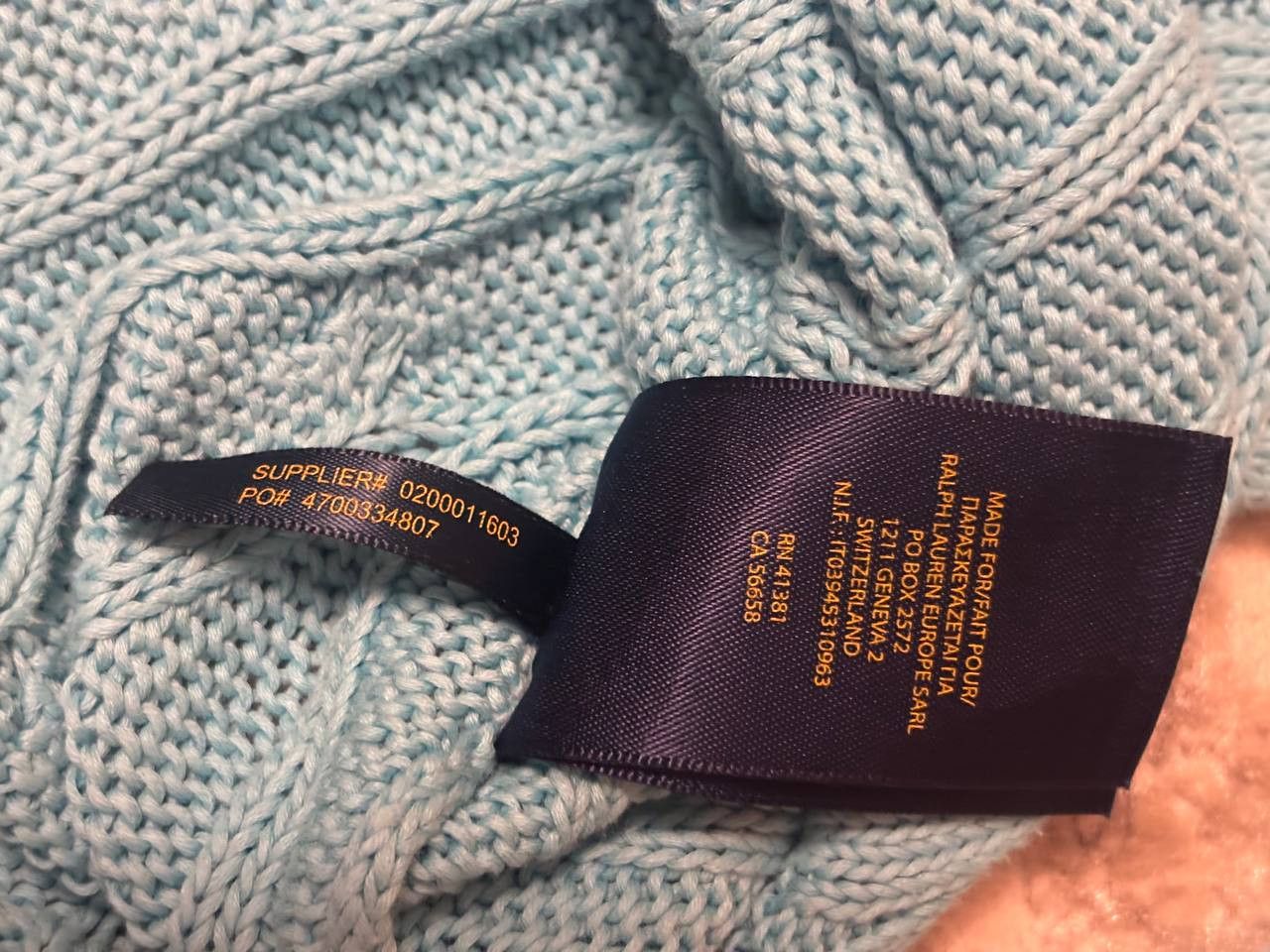 Polo Ralph Lauren Polo Ralph Lauren Women's sweater turquoise, chunky knit Size XS / US 0-2 / IT 36-38 - 10 Thumbnail