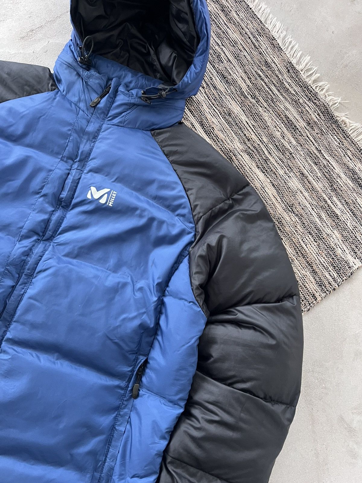 The North Face Vintage Millet Blue Black Outdoor Down Jacket Avantgarde Size US XL / EU 56 / 4 - 6 Thumbnail