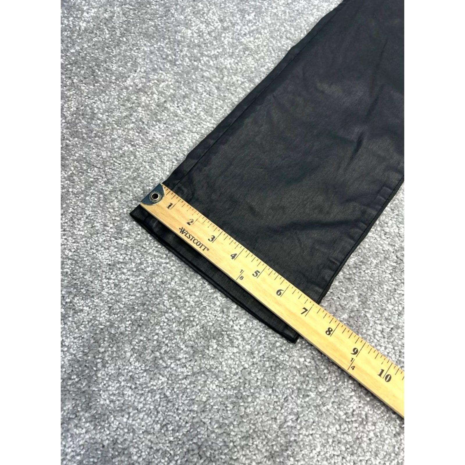 Zara Zara Coat Womens 2 Black The Coated Slim Jeans Cotton Stretch High Rise Skinny 25x30 Size 26" / US 2 / IT 38 - 6 Thumbnail