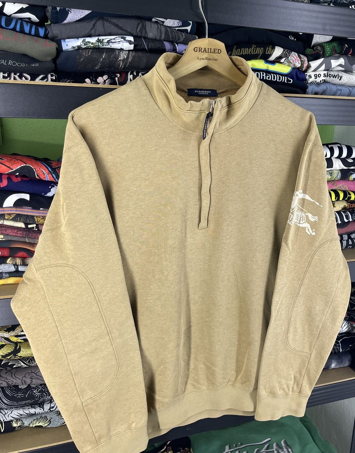 Burberry Burberry London Sweatshirt Half Zipper Size US L / EU 52-54 / 3 - 2 Thumbnail