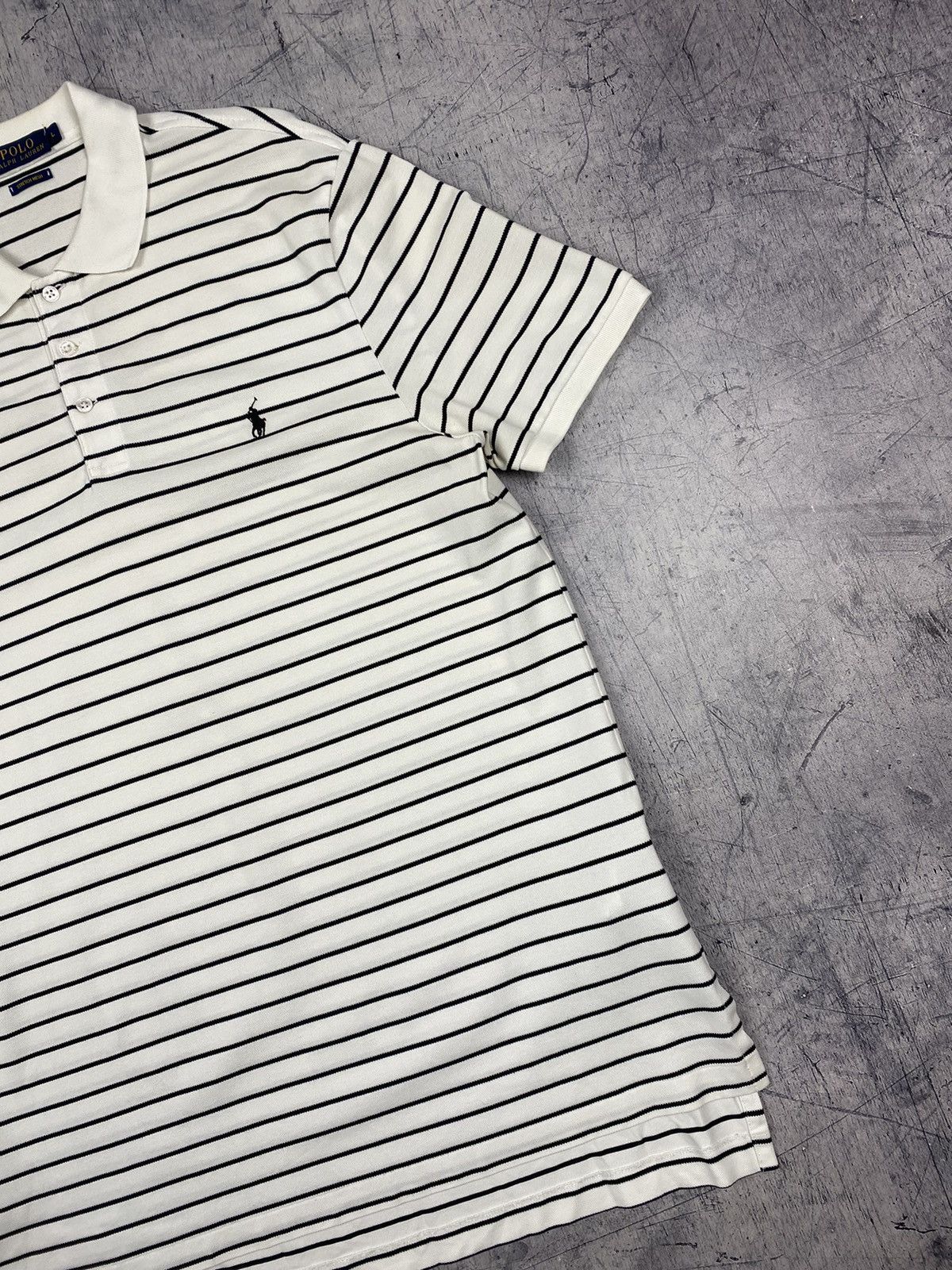Polo Ralph Lauren Polo Ralph Lauren Striped Polo Shirt Size US L / EU 52-54 / 3 - 3 Thumbnail