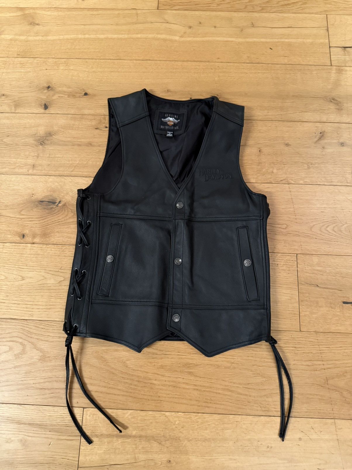 Vintage Harley Davidson Biker Vest