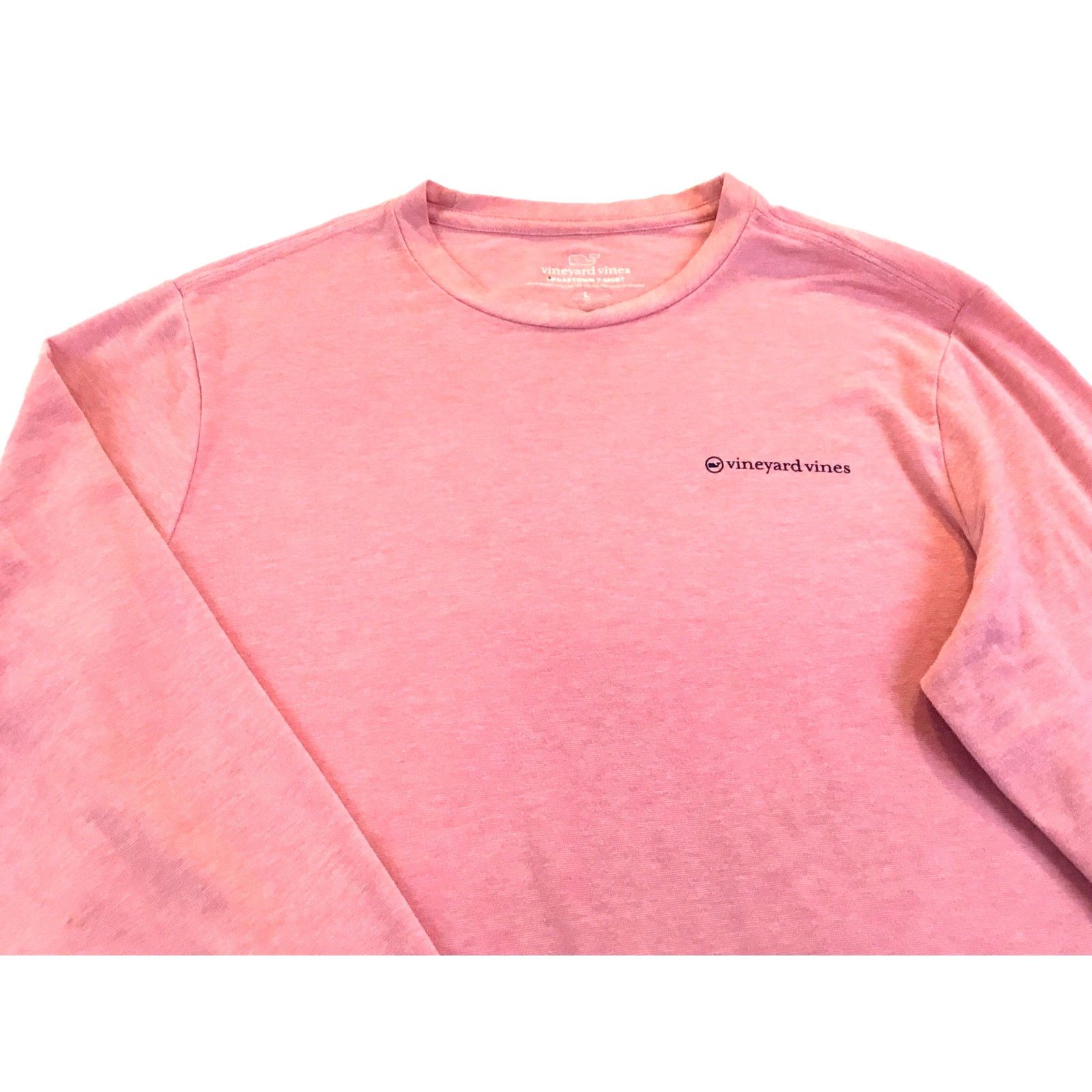Vineyard Vines Vineyard Vines Long Sleeve T-Shirt Pink Logo Front Sleeve L Size L / US 10 / IT 46 - 2 Thumbnail