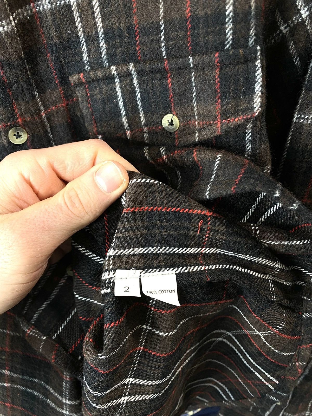 Rap Tees Design Travis Scott Brown Flannel Plaid Shirt Checkered Hype Size US S / EU 44-46 / 1 - 8 Thumbnail