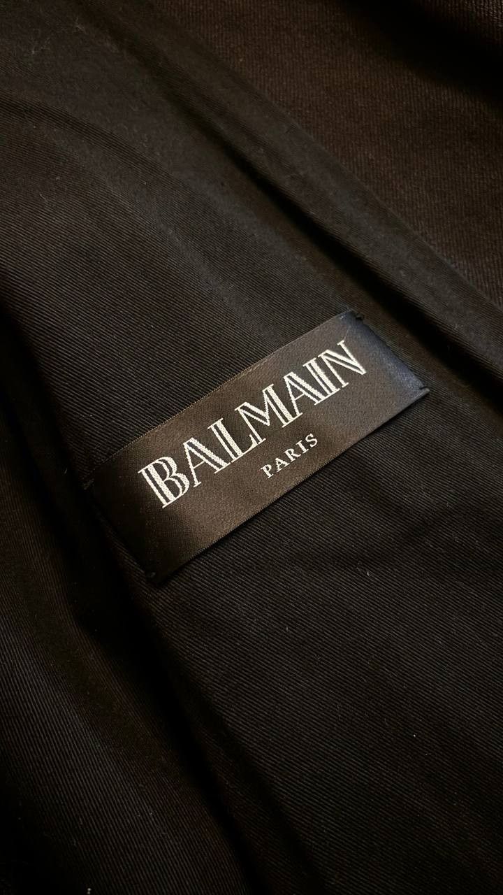 Balmain balmains ss15 waxed riders denim jacket by oliver rousteing Size US L / EU 52-54 / 3 - 8 Thumbnail