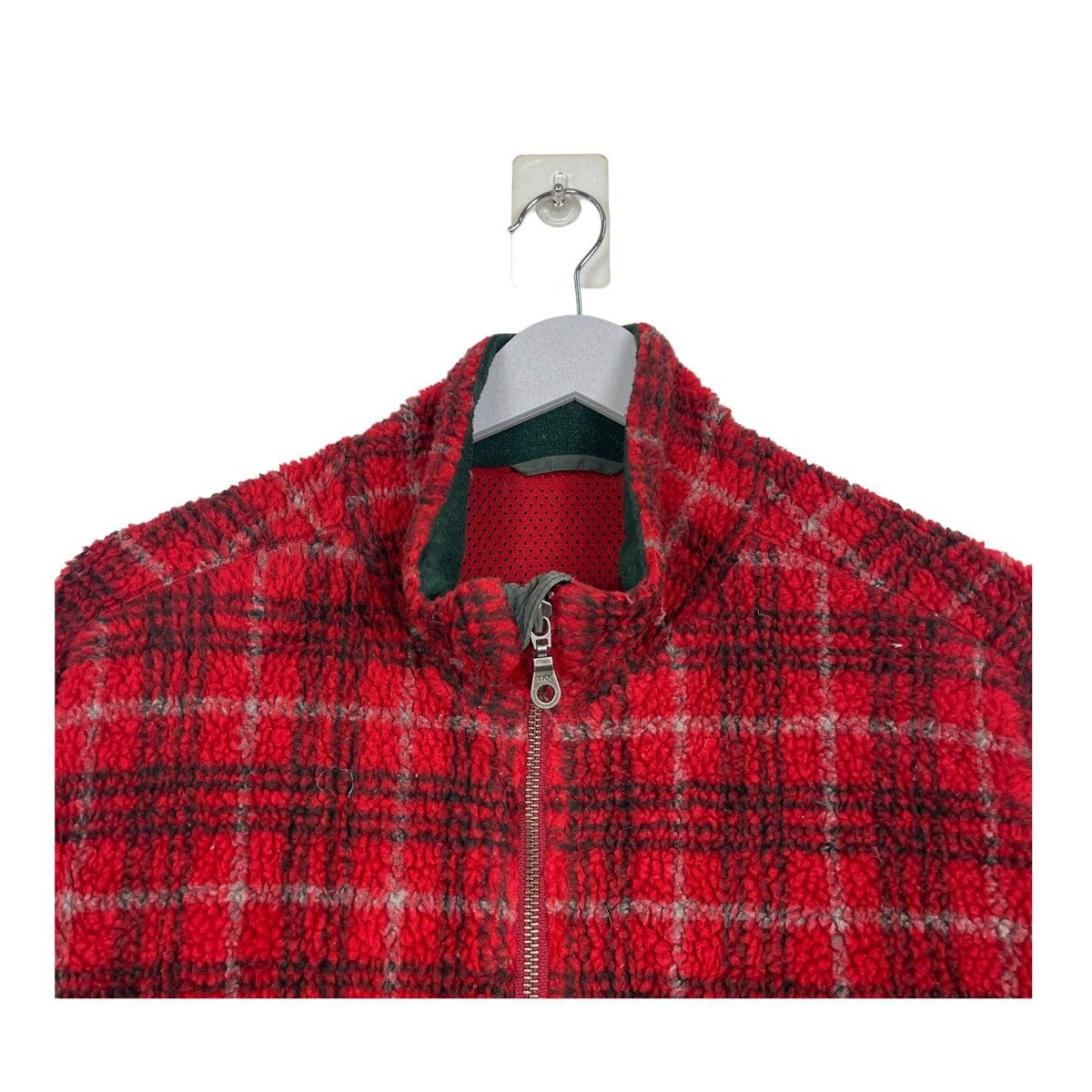 Japanese Brand × Uniqlo 💥UNIQLO DEEP PILE FLEECE TARTAN ZIPPER SWEATER Size US L / EU 52-54 / 3 - 4 Thumbnail