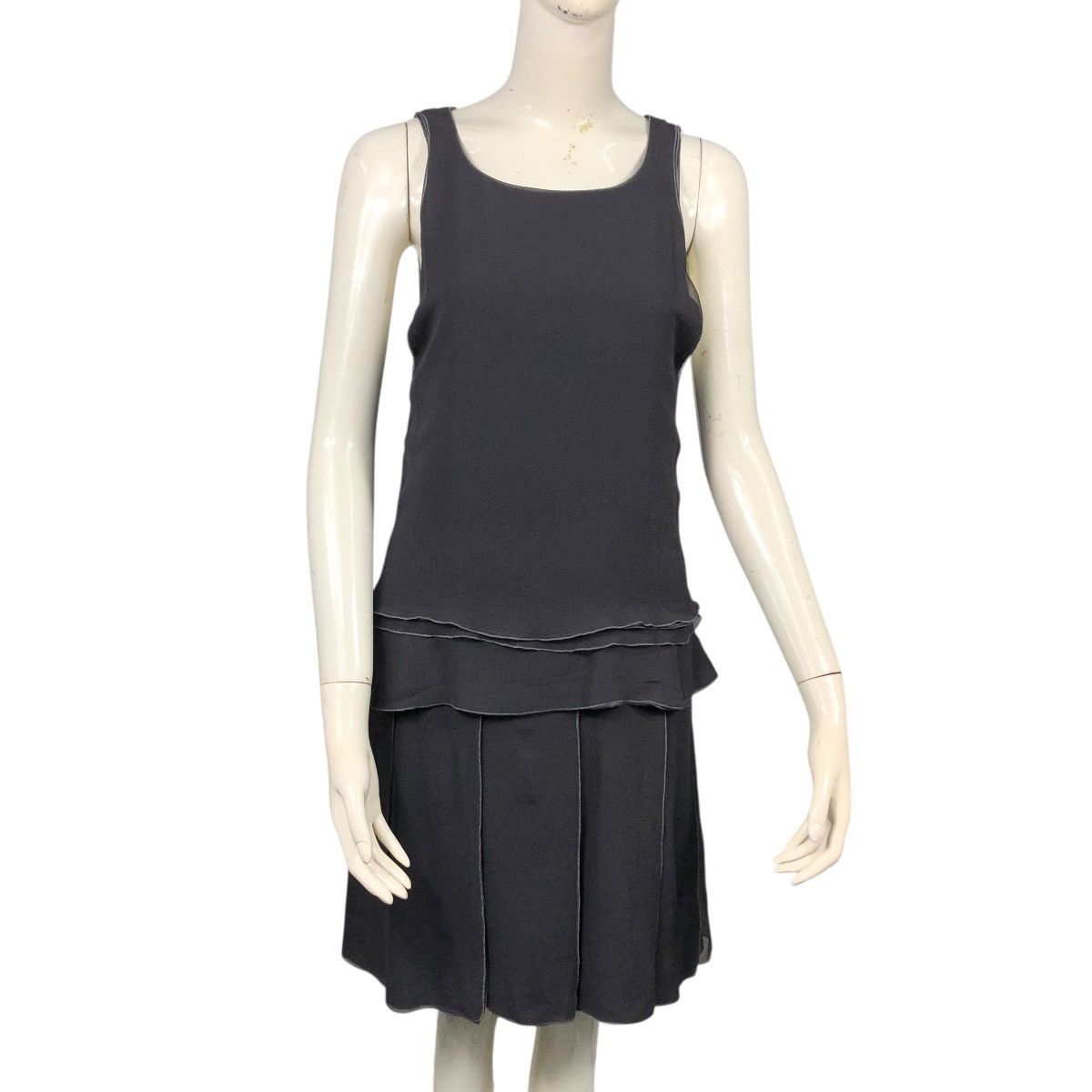 Louis Vuitton 🔥SILK MID-LENGTH DRESS LOUIS VUITTON METALLIC Size XS / US 0-2 / IT 36-38 - 19 Thumbnail