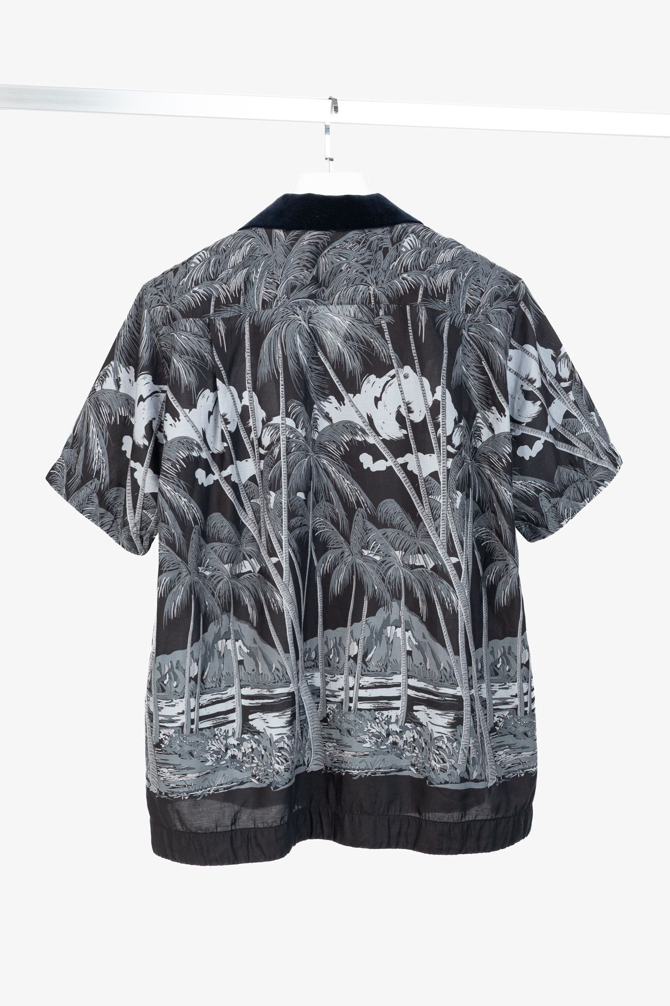 Sacai Sacai x Sun Surf Grey Diamond Head Tropical Shirt Size US S / EU 44-46 / 1 - 2 Thumbnail