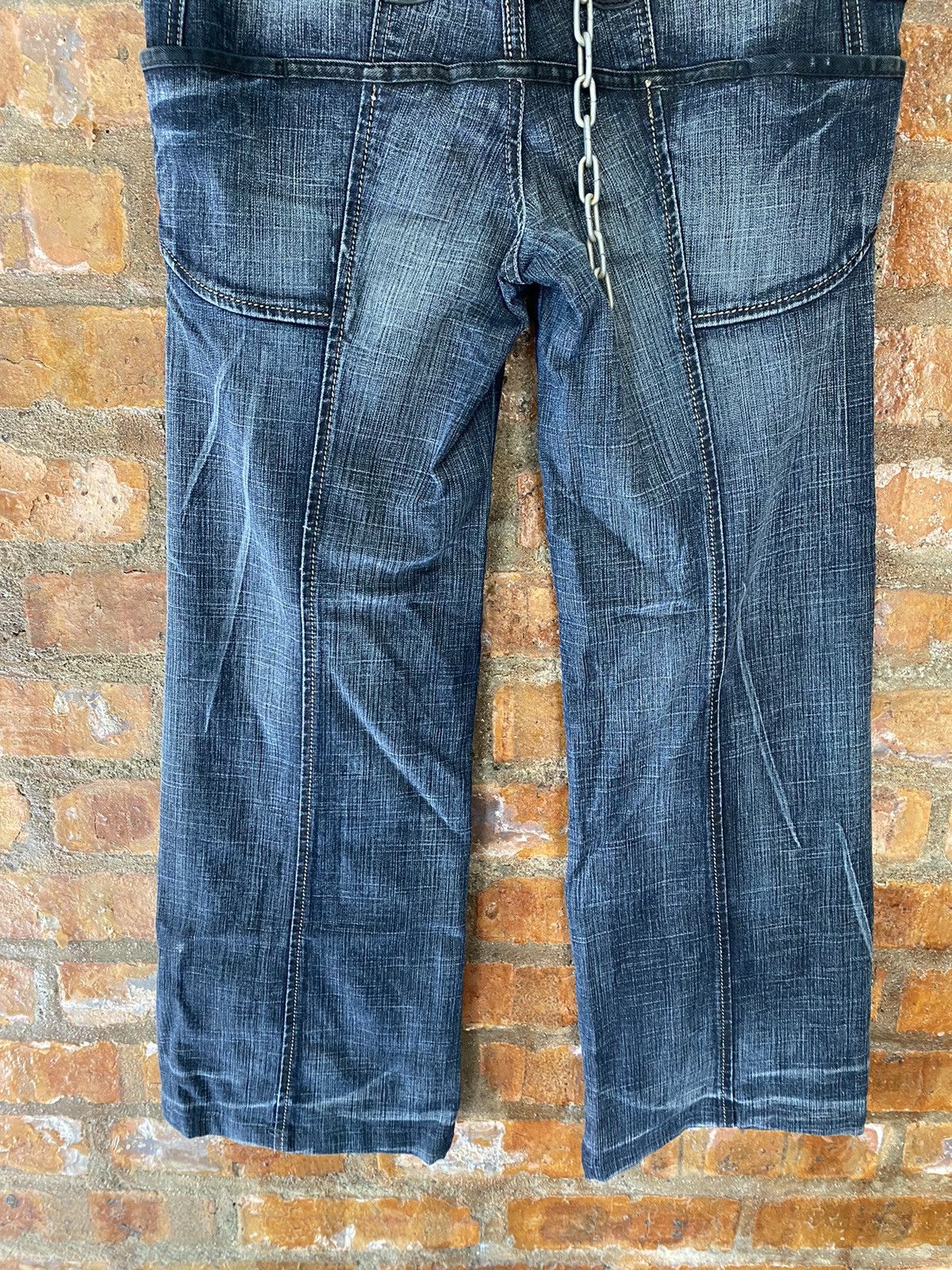 JNCO × Japanese Brand × Marithe + Francois Girbaud 2000s MFG Wide Leg Flare baggy denim Size 31" - 11 Thumbnail