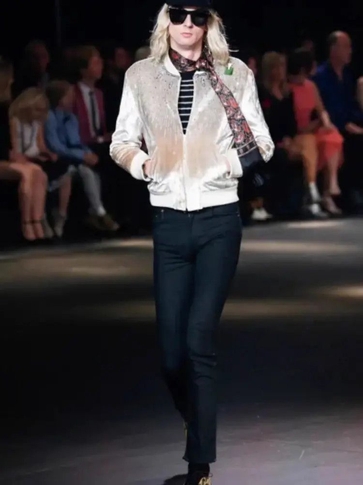 Saint Laurent Paris Sz 44 Saint Laurent Paris by Hedi 16AW Velvet Jacket-2507 Size US S / EU 44-46 / 1 - 9 Thumbnail