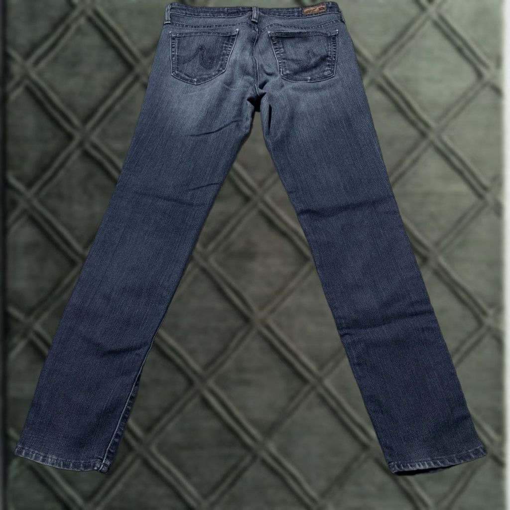 Denime AG Adriano Goldschmied Jeans Women's Blue Denim Slim Straight USA Made 27 Jeans Slim 5-Pocket Design Women's USA Made Blue 27 Size 27" / US 4 / IT 40 - 1 Thumbnail