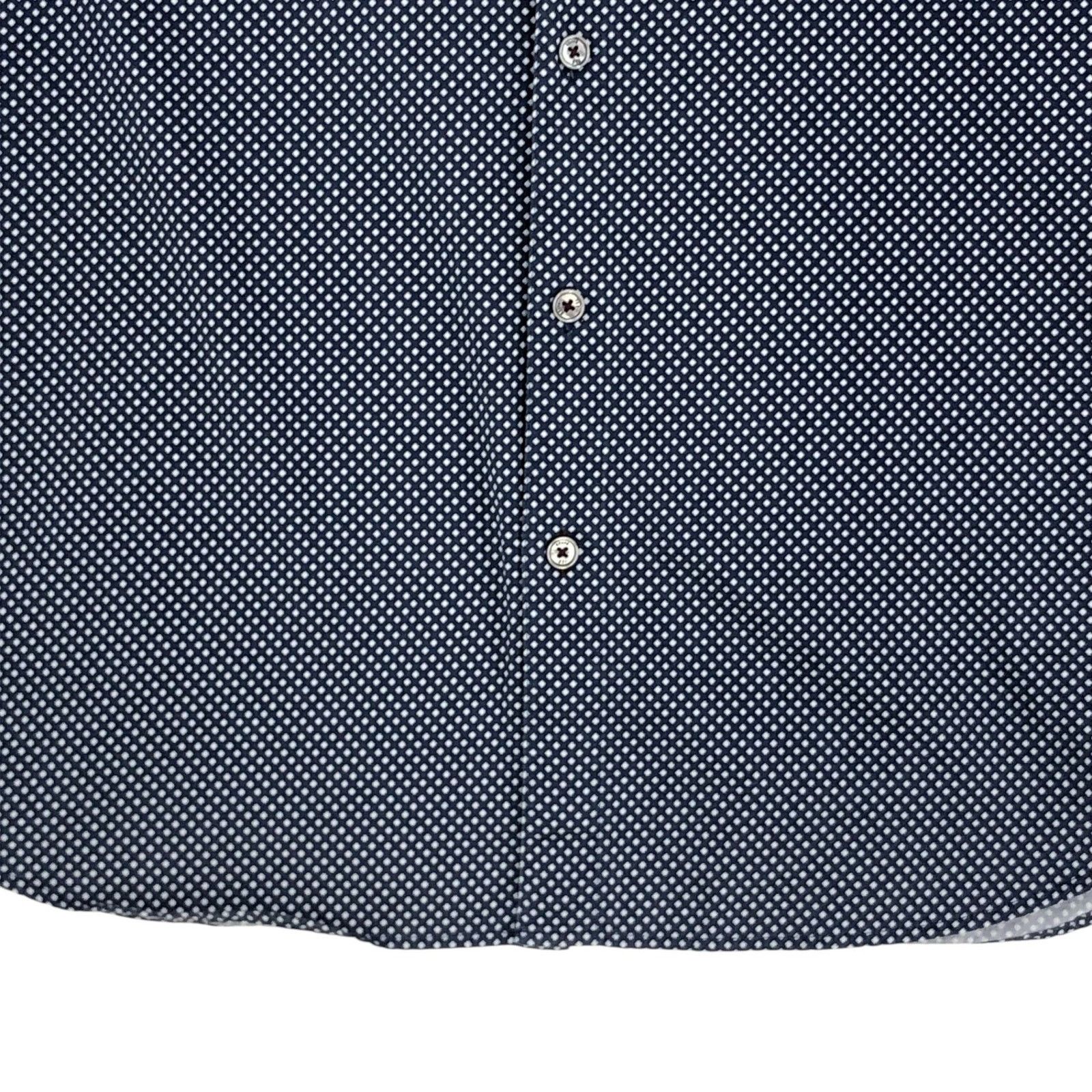 Ted Baker Ted Baker Shirt M Navy Geometric Short Sleeve Button Up Size US M / EU 48-50 / 2 - 3 Thumbnail