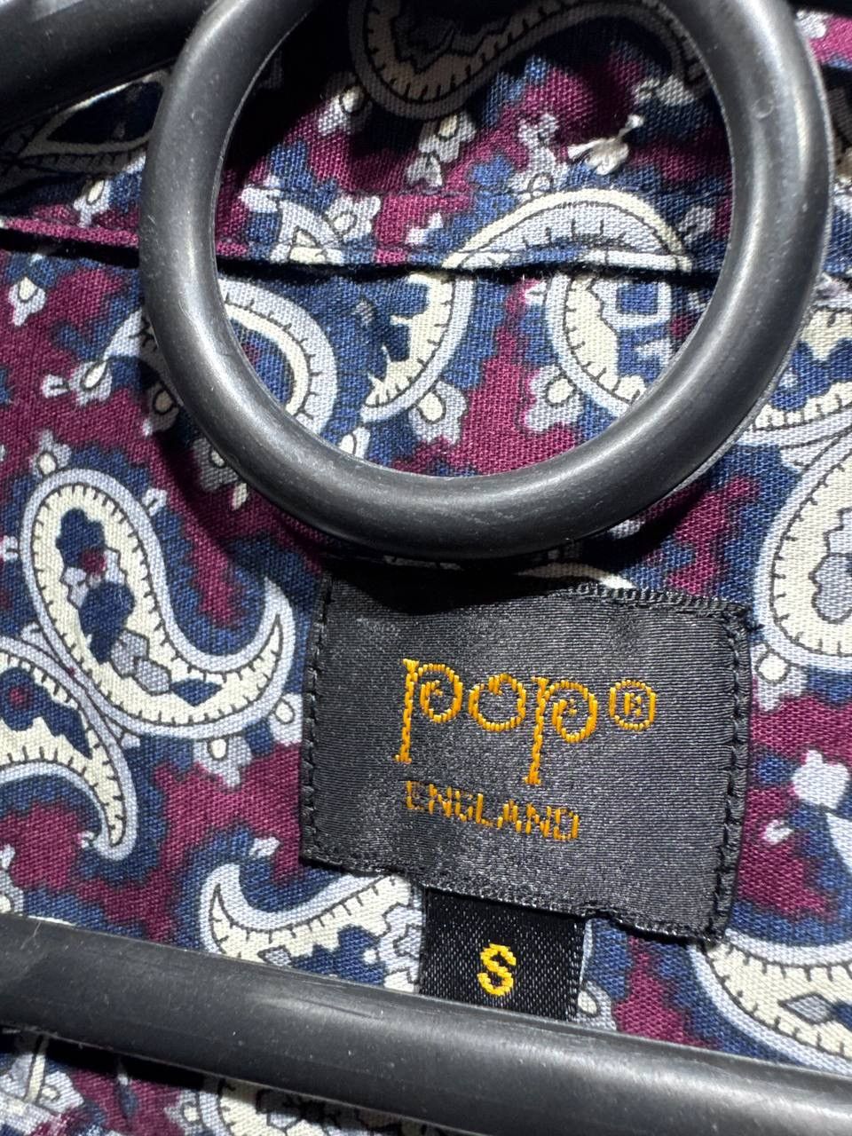 Other POP London Mens Shirt Paisley Long Sleeve Button Up Size S Size US S / EU 44-46 / 1 - 4 Thumbnail