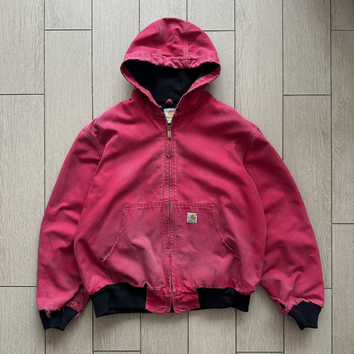 Carhartt Rare Carhartt Duck Active Jacket 90s – Red [Made in USA] Size US L / EU 52-54 / 3 - 1 Thumbnail