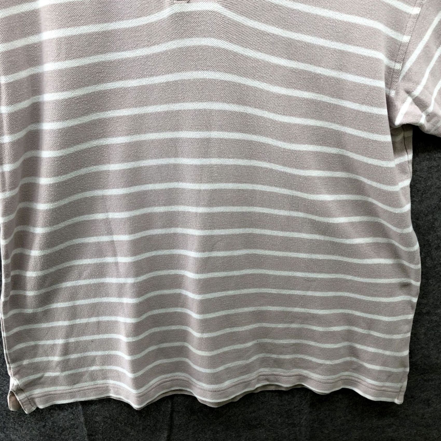 Vintage VINTAGE Columbia Polo Shirt Mens M Beige Peach Striped Short Sleeve Cotton N/A Size US M / EU 48-50 / 2 - 4 Thumbnail