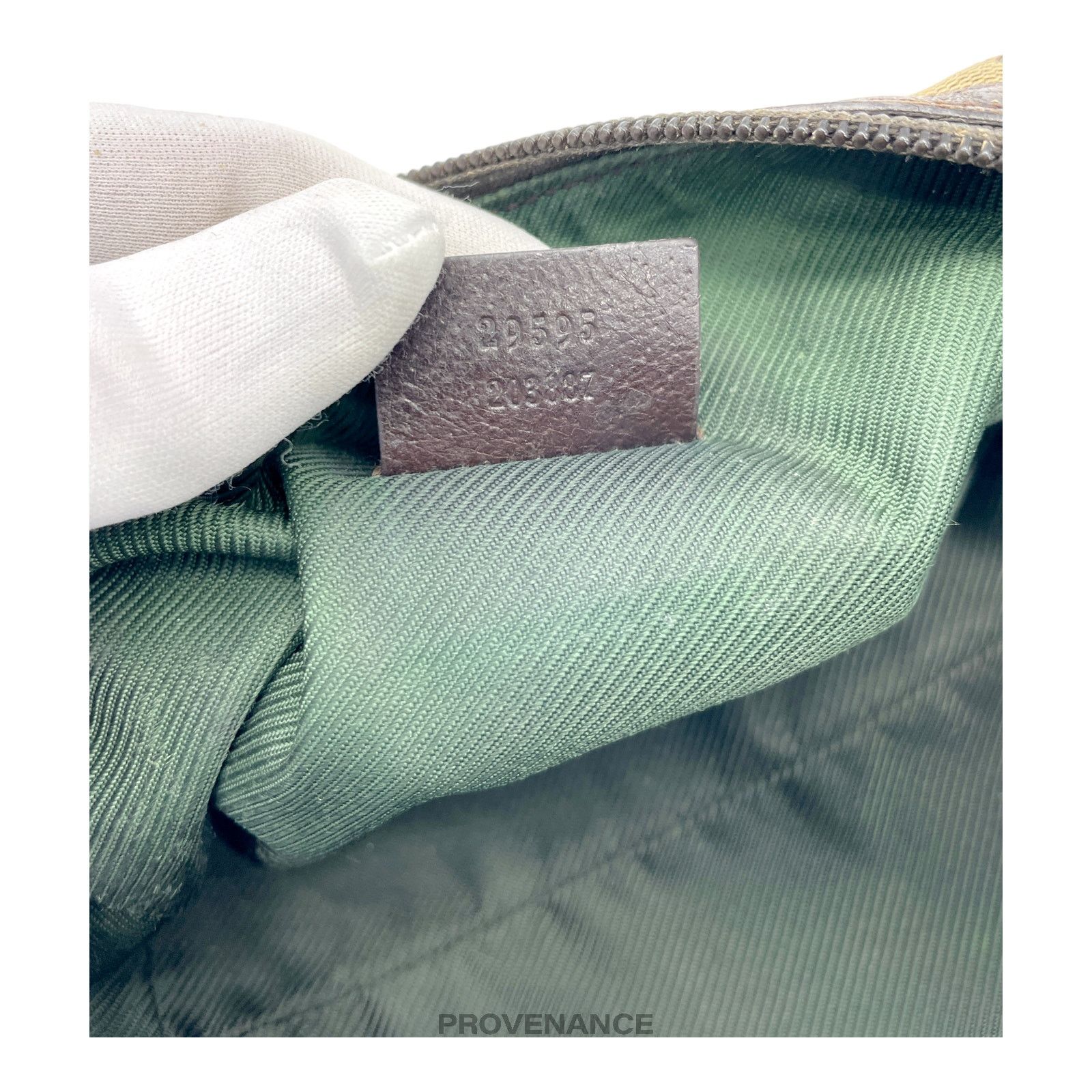 Gucci 🔴 Gucci Zip Pouch - GG Canvas Brown Size ONE SIZE - 10 Thumbnail