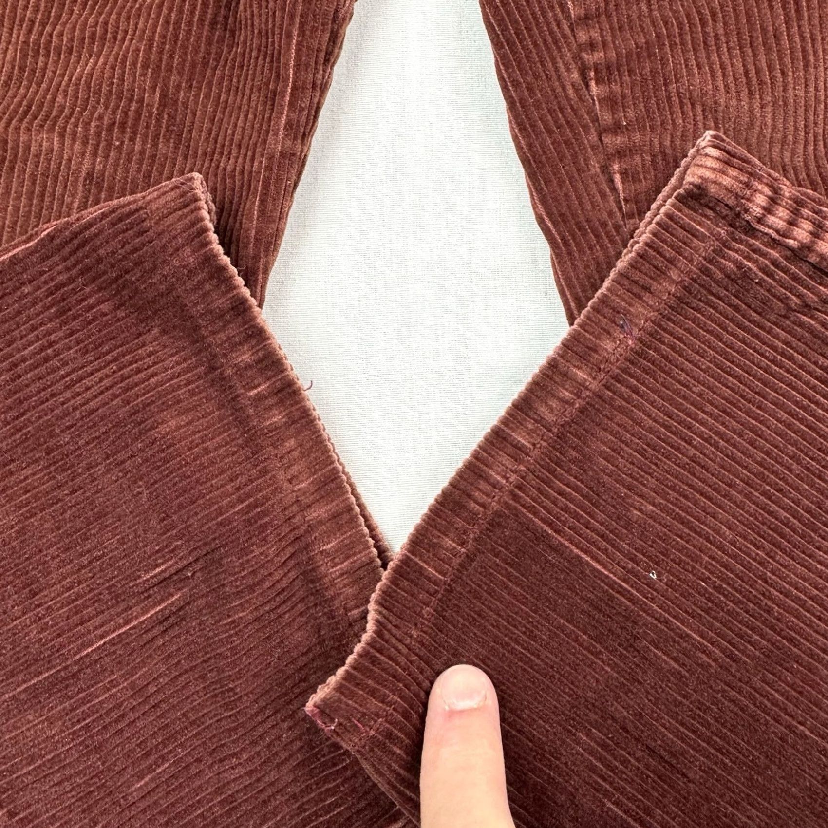 Sears VINTAGE Sears Jr Bazaar Corduroy Pants Womens 28x27 High Waist Hippie 70s 60s Pants Size 28" / US 6 / IT 42 - 2 Thumbnail