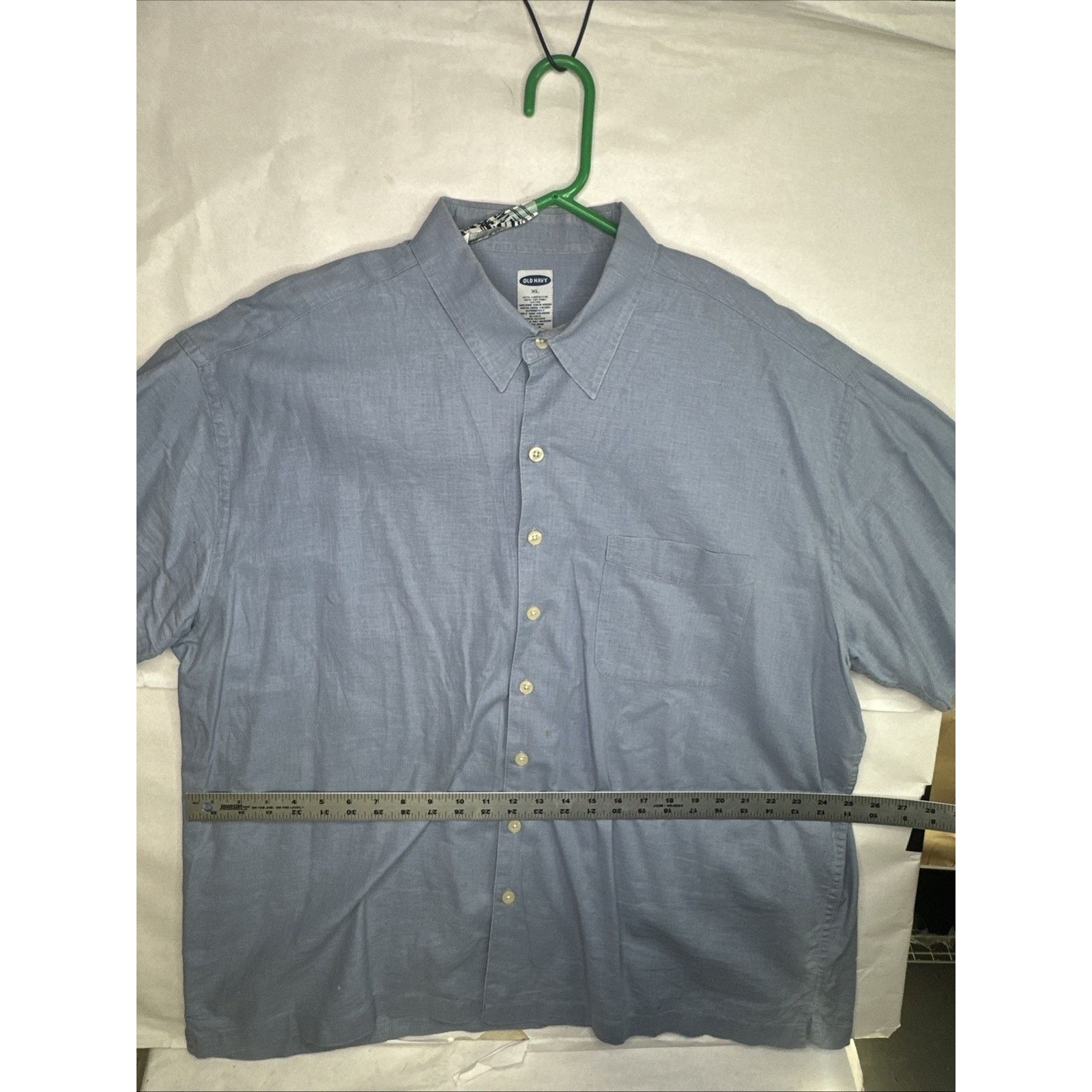 Old Navy Old Navy Shirt Mens Size XL Blue short Sleeve Button Up VTG Size US XL / EU 56 / 4 - 3 Thumbnail