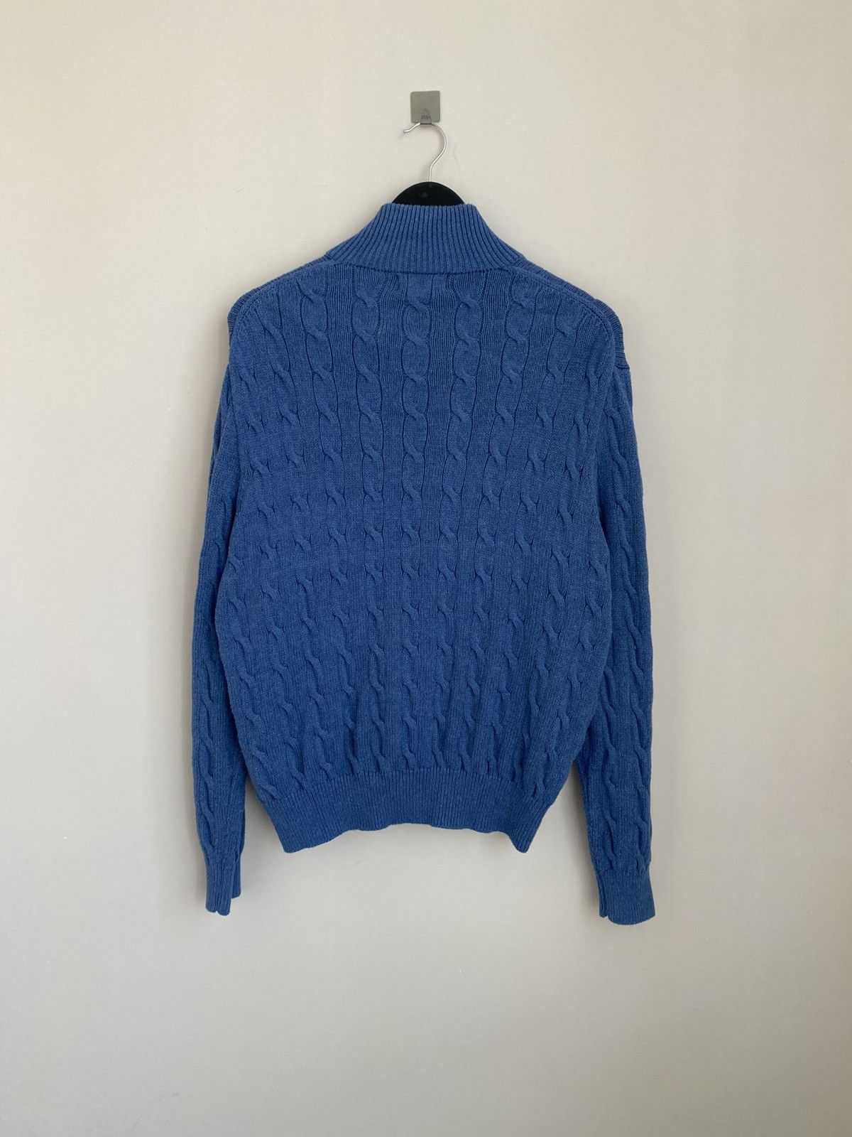 Polo Ralph Lauren Polo Ralph Lauren Cable-Knit Cotton Quarter-Zip Jumper Size US L / EU 52-54 / 3 - 8 Thumbnail