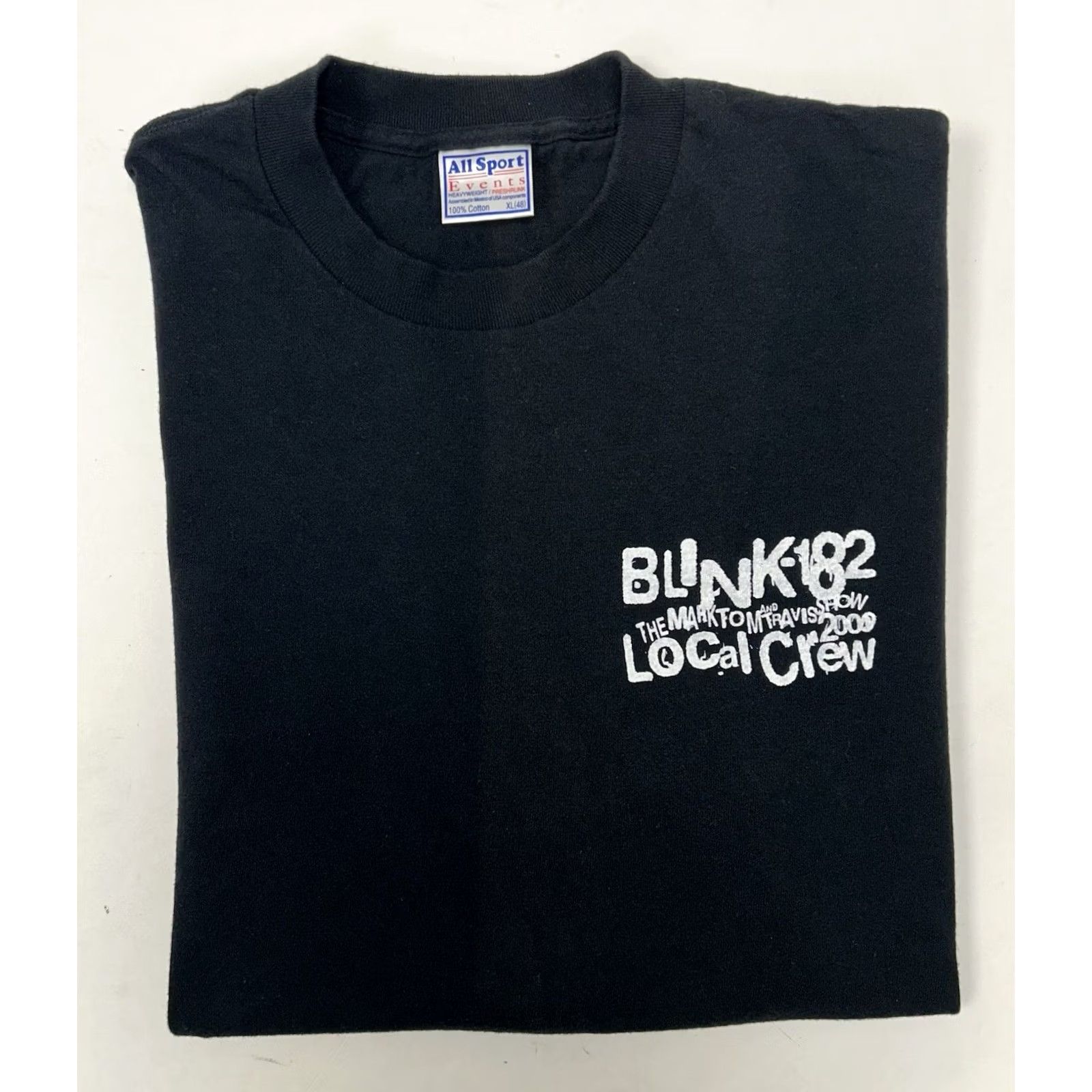 Vintage VINTAGE Blink-182 The Mark, Tom And Travis Show Tour Local Crew Tee XL Fade Shirt Unisex Adults Black 2000s Boys Girls Mens Womens Size US XL / EU 56 / 4 - 5 Thumbnail