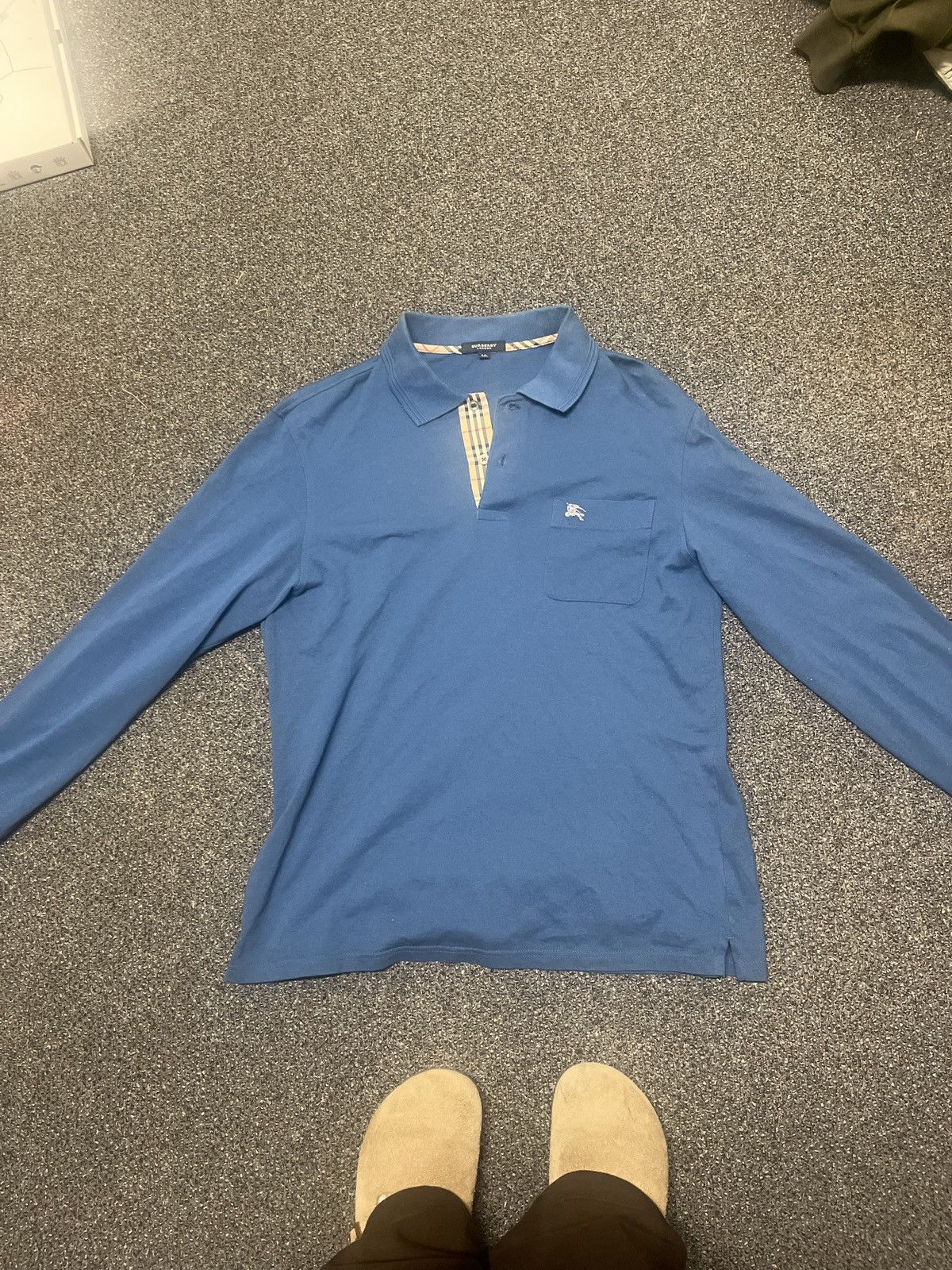 Burberry × Vintage Burberry long sleeve polo Size US M / EU 48-50 / 2 - 1 Thumbnail