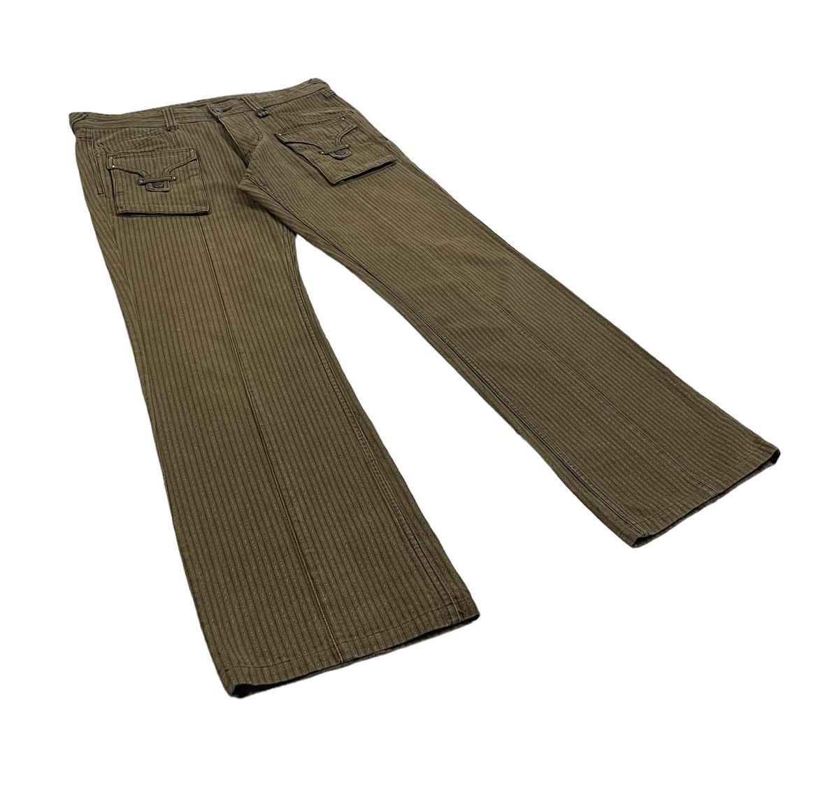 PPFM NicoleClubForMen Japan Hickory Flare Bush Jeans Size US 34 / EU 50 - 3 Thumbnail