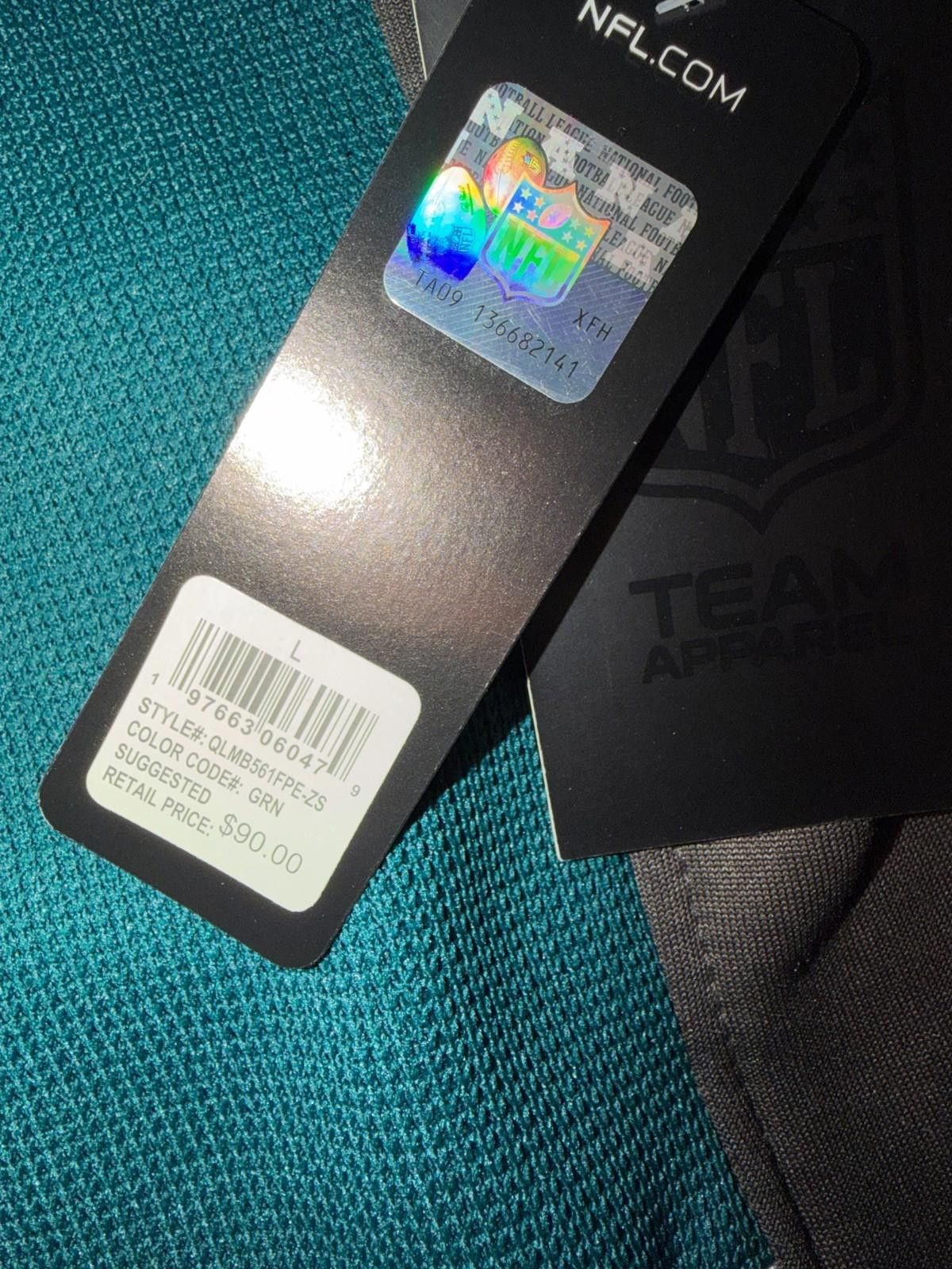 NFL Philadelphia Eagles Midnight Green Quarter-Zip NWT
