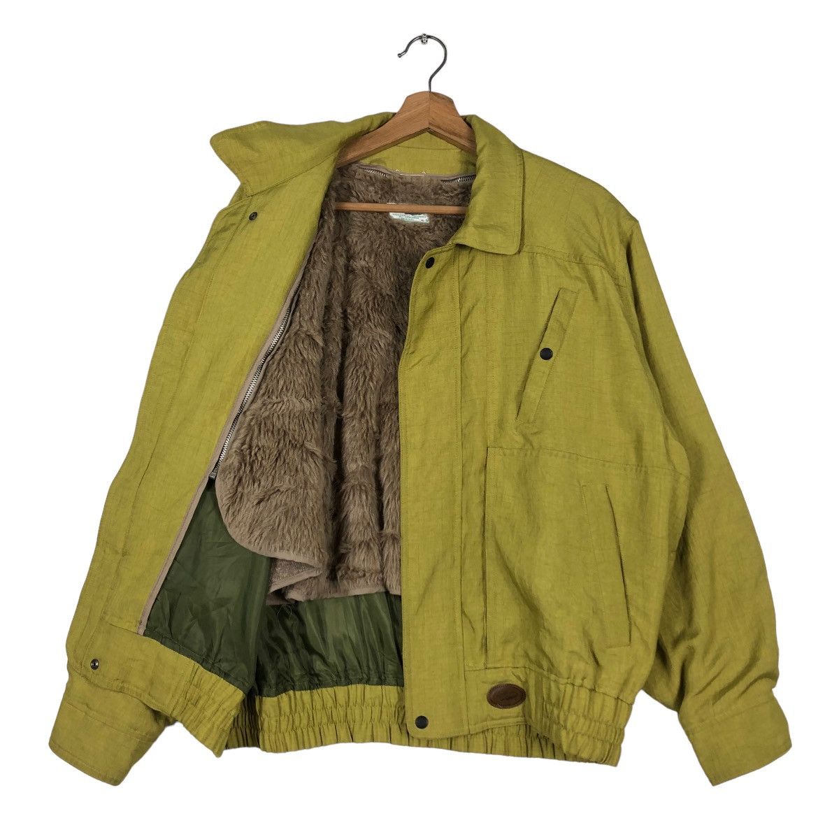 Japanese Brand × Vintage 📌VINTAGE BOMBER JACKET CROCODILE MINK FUR BLANKET Size US M / EU 48-50 / 2 - 3 Thumbnail
