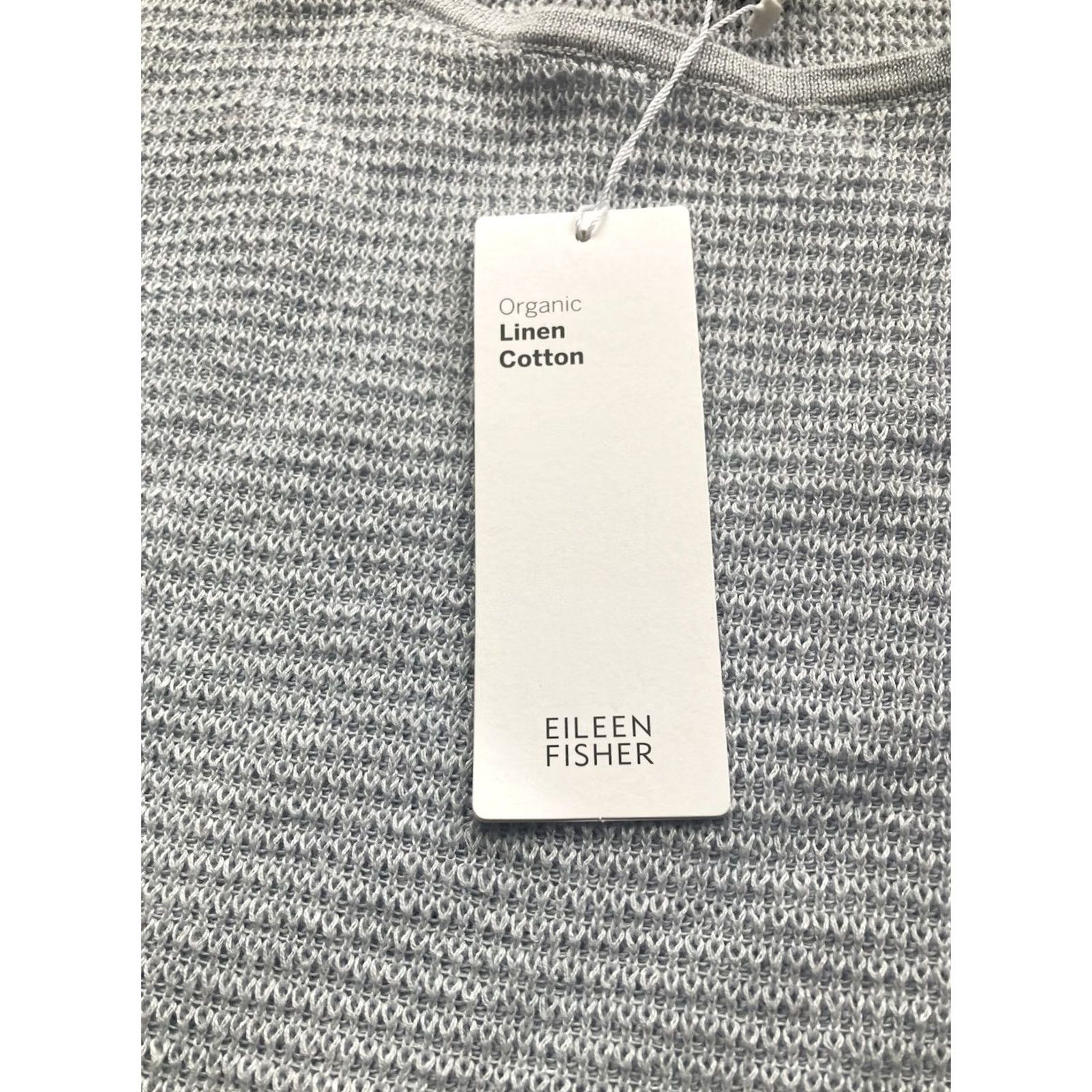 Eileen Fisher Eileen Fisher Tunic Shirt Womens Size S Linen Cotton Light Blue Knit Button Size S / US 4 / IT 40 - 5 Thumbnail