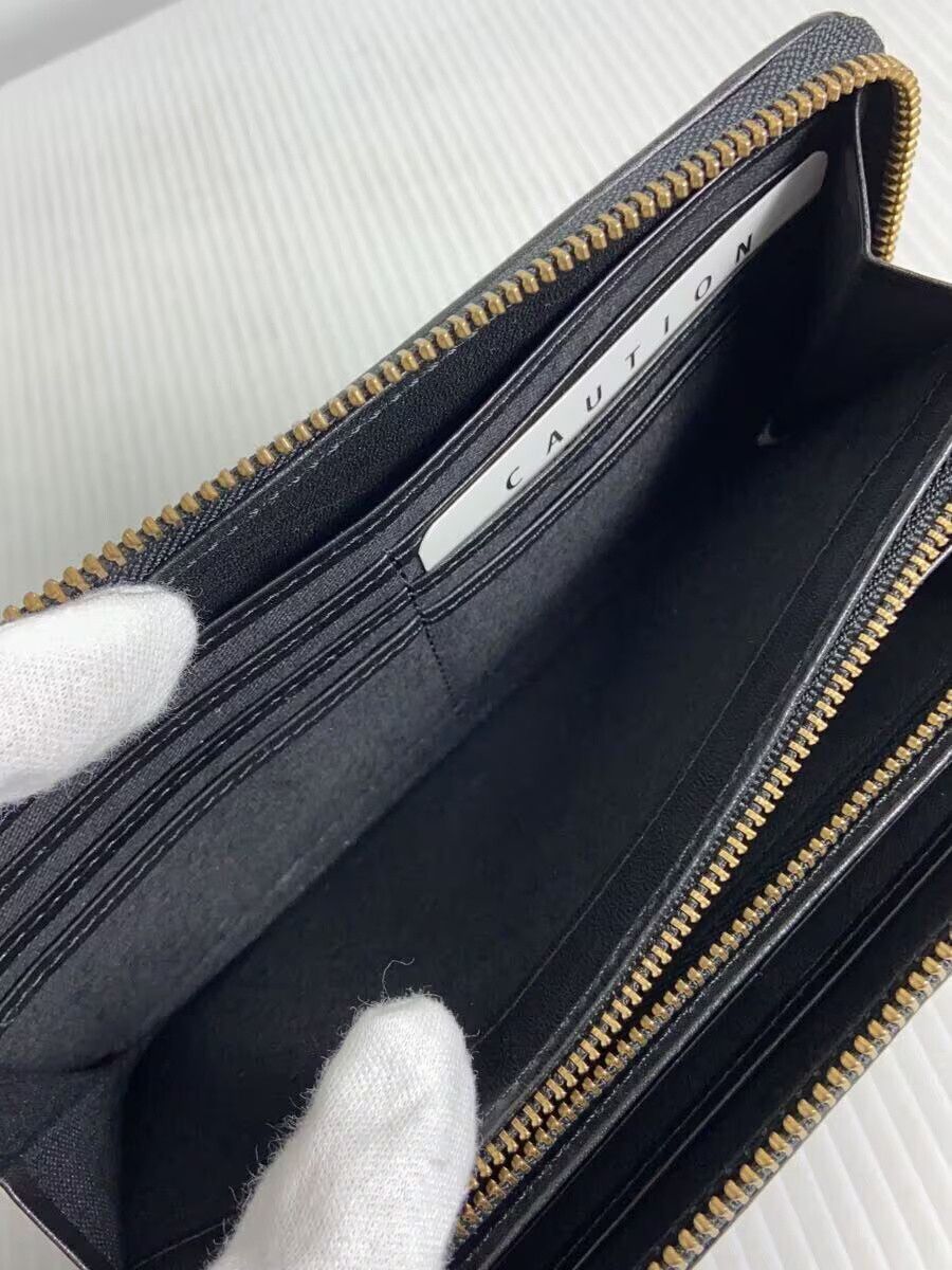 Vivienne Westwood Vivienne Westwood Orb Enamel Round Zip Long Wallet Black Size ONE SIZE - 6 Thumbnail
