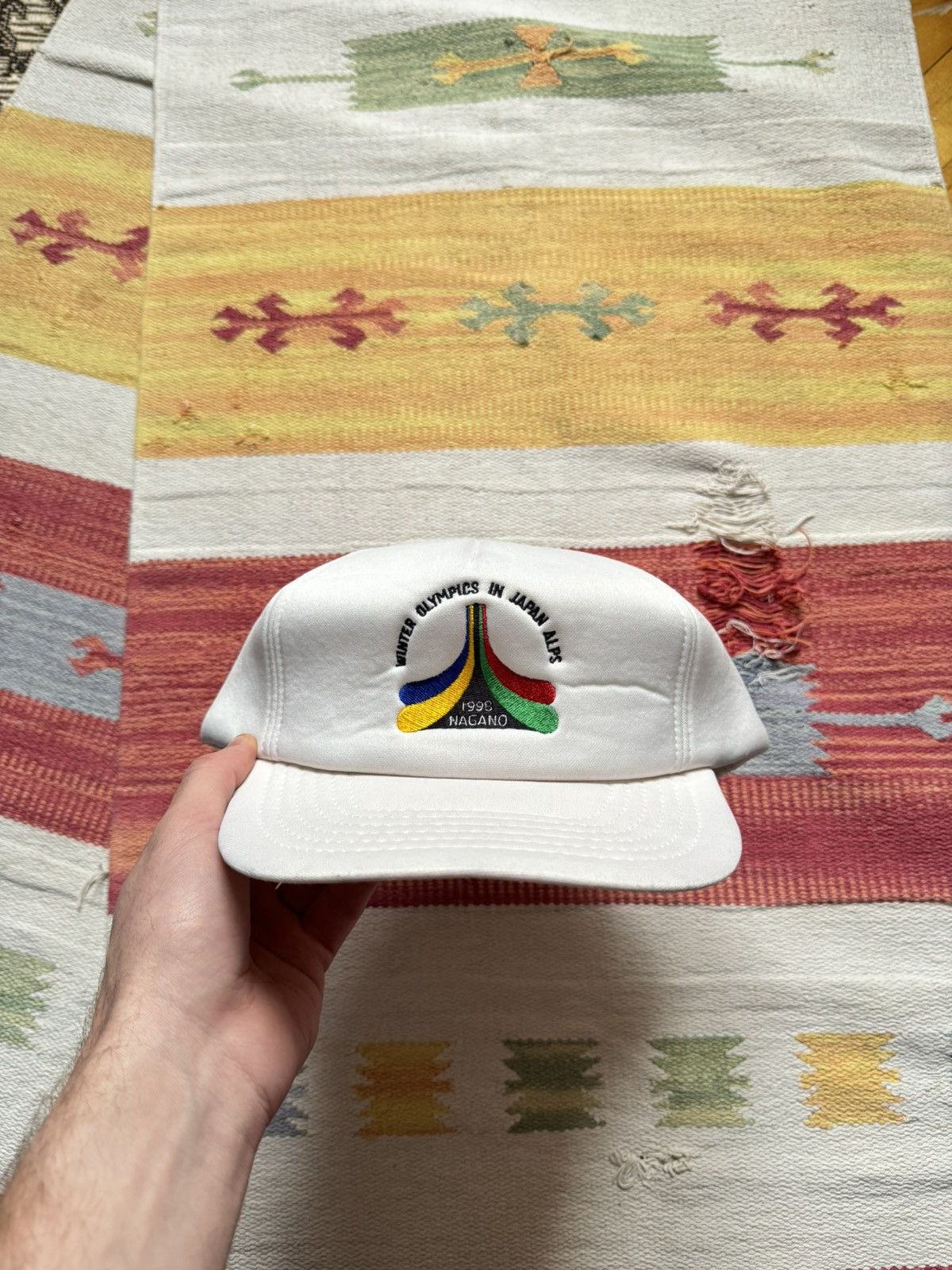 Vintage Vintage 90’s Olympic Games In Japan Alps Nagano 1998 Hat Size ONE SIZE - 2 Thumbnail