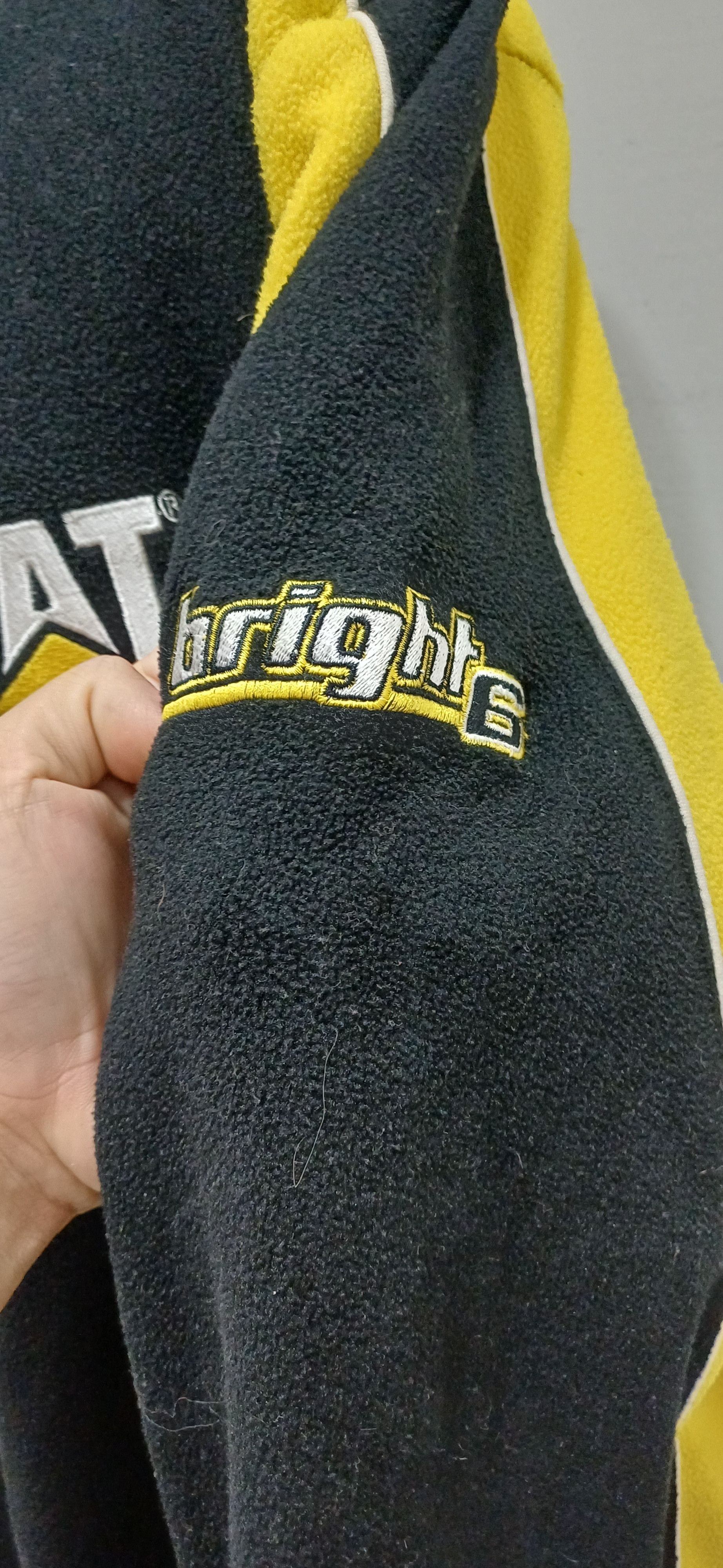 NASCAR VINTAGE 90's NASCAR CAT RACING EMBROIDERY FLEECE JACKEY Size US XL / EU 56 / 4 - 5 Thumbnail