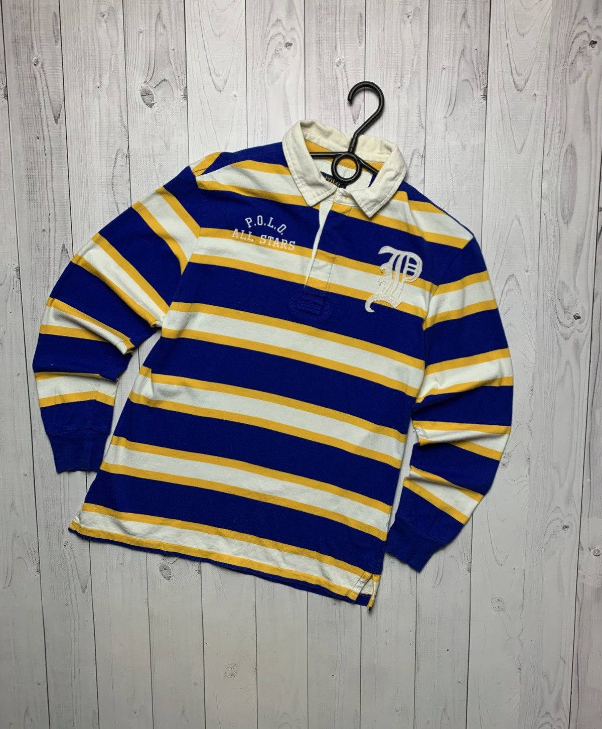 Polo Ralph Lauren × Vintage Vintage polo Ralph Lauren striped jersey rare size Xs Size US XS / EU 42 / 0 - 1 Thumbnail