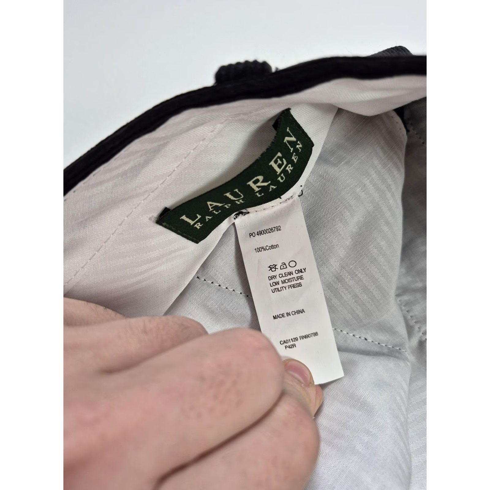 Ralph Lauren VINTAGE Lauren Ralph Lauren Pants Mens 42x36 Black Corduroy Pleated Dress Unhemmed Pants Size US 42 / EU 58 - 5 Thumbnail